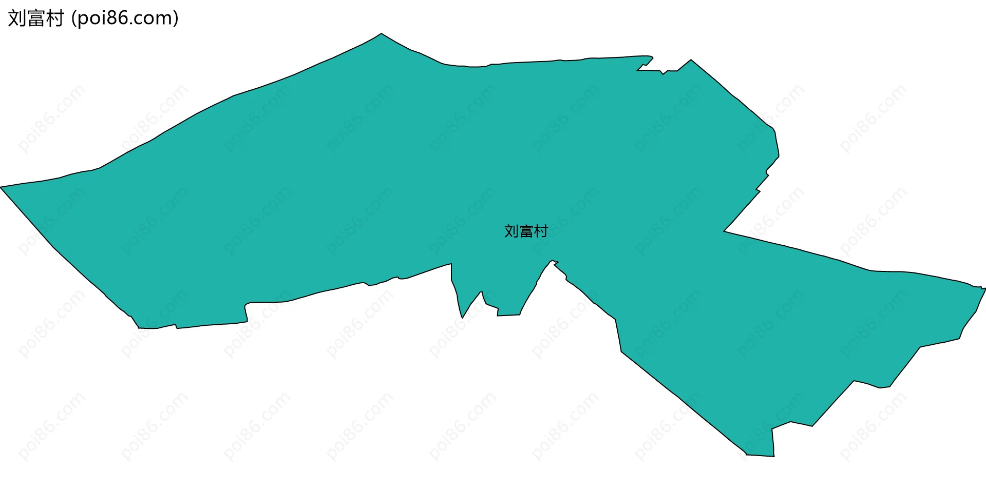 刘富村边界地图