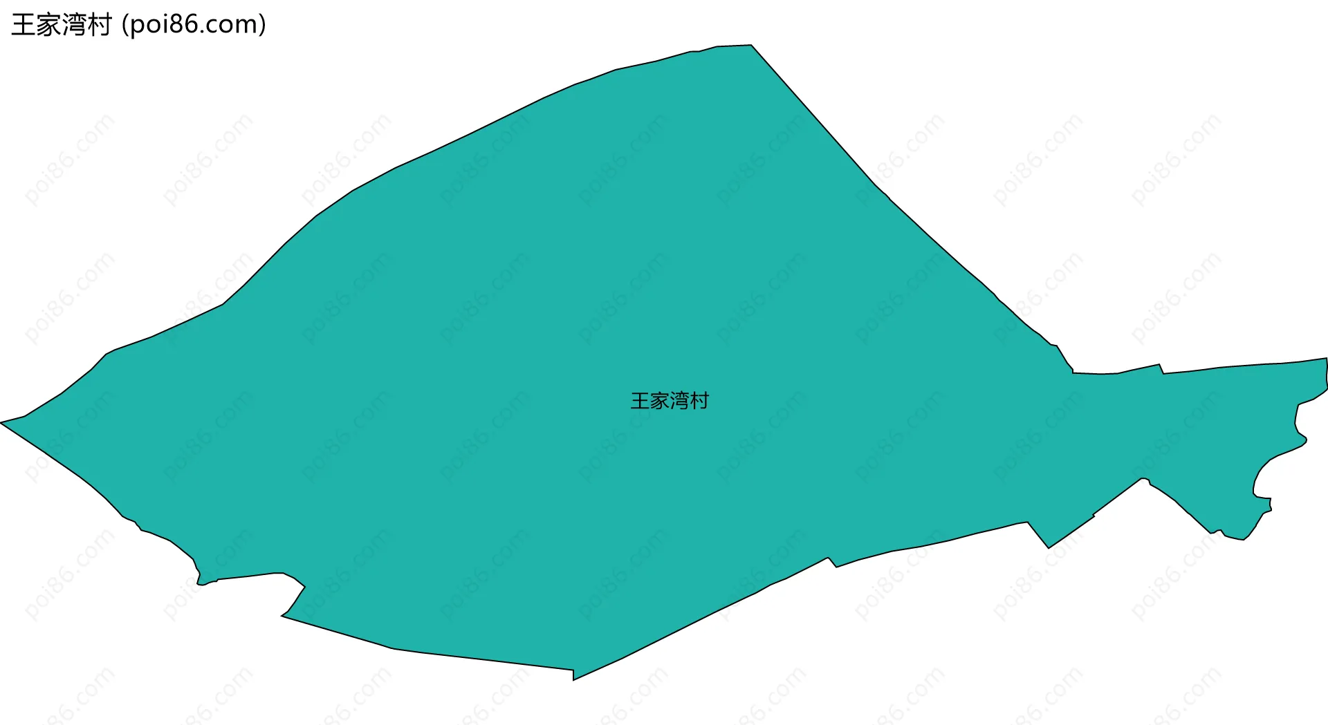 王家湾村边界地图