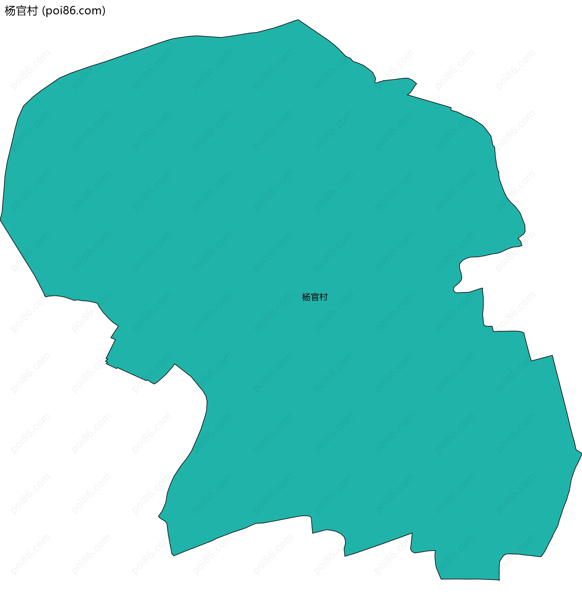 杨官村边界地图