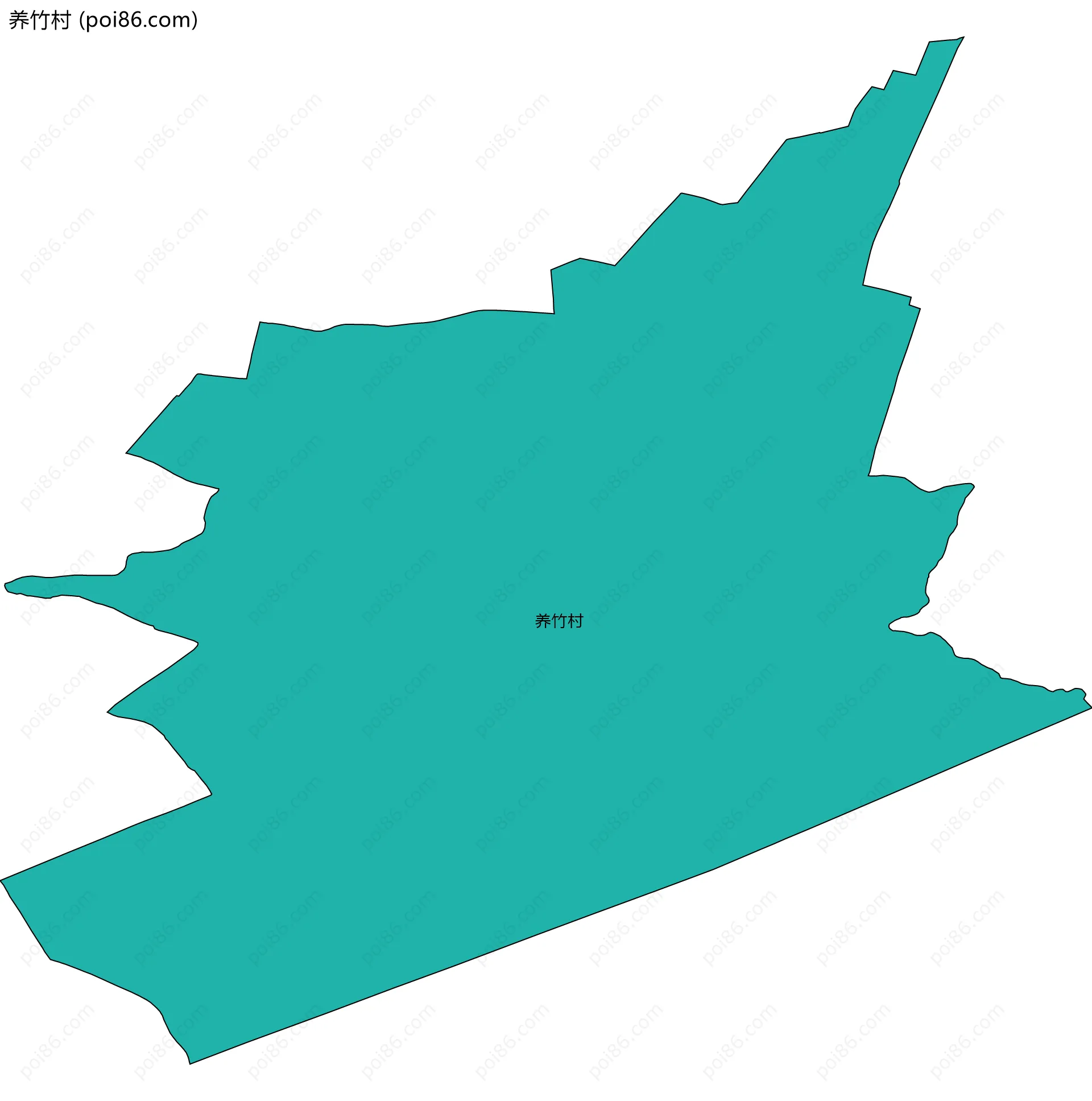 养竹村边界地图