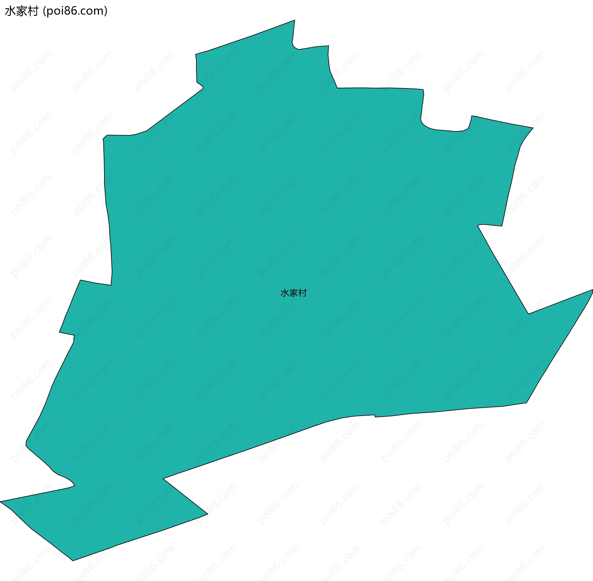 水家村边界地图