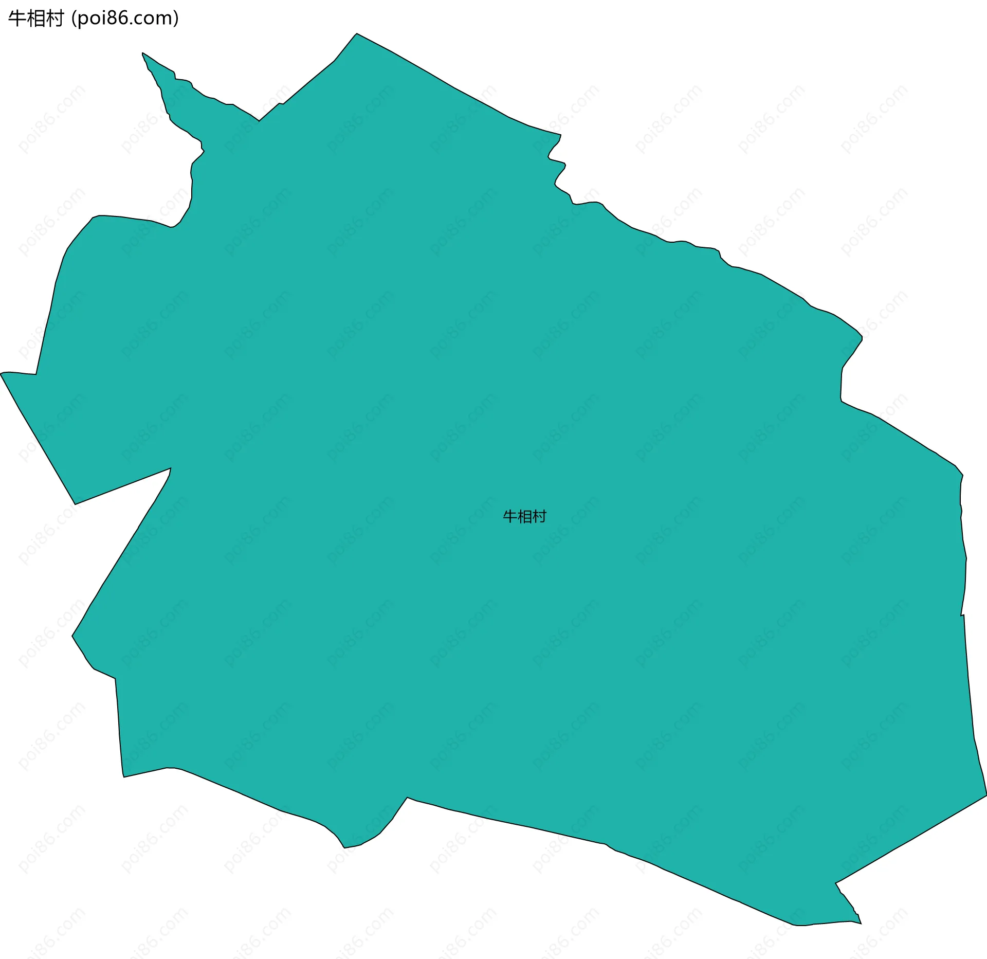 牛相村边界地图