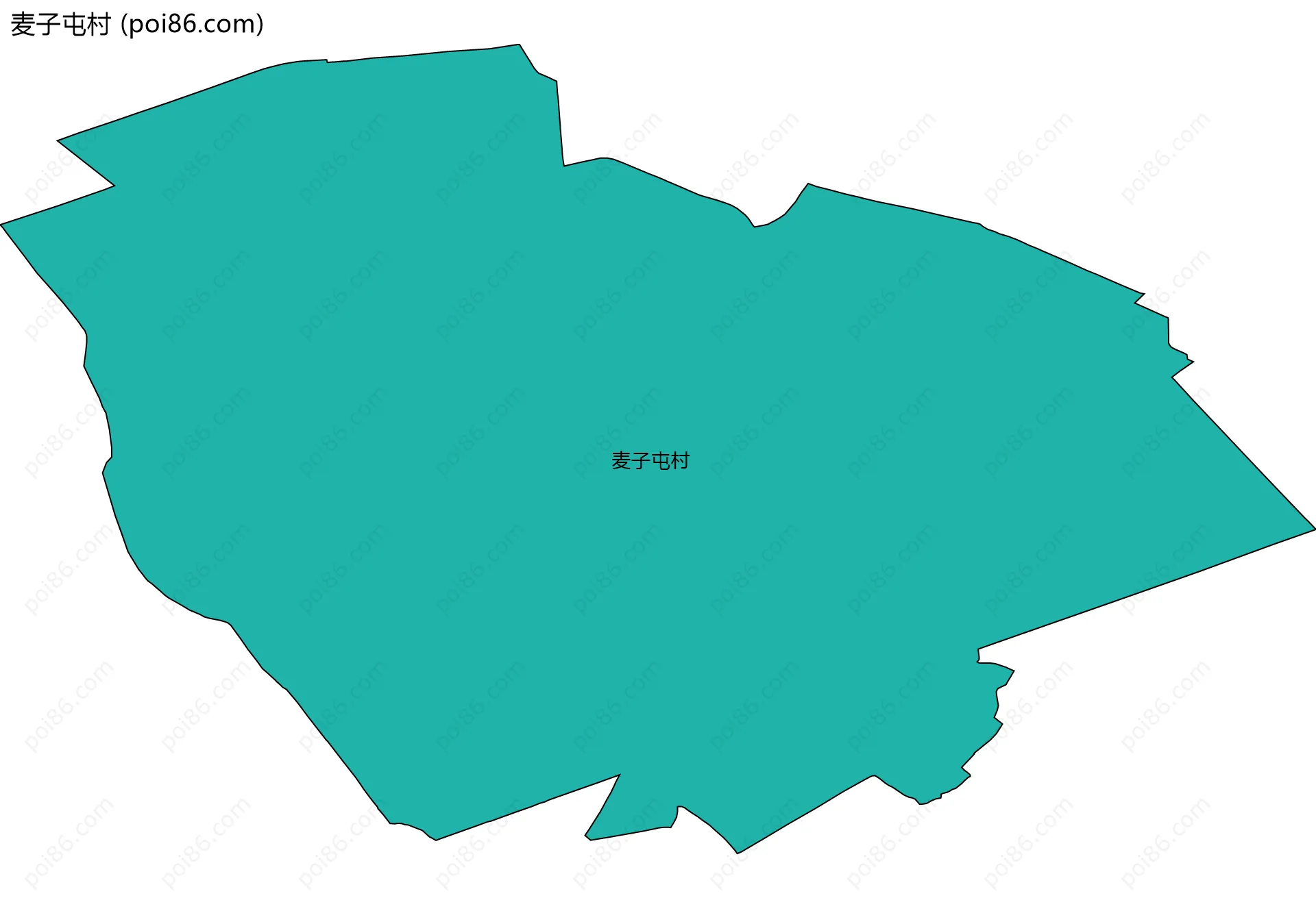 麦子屯村边界地图