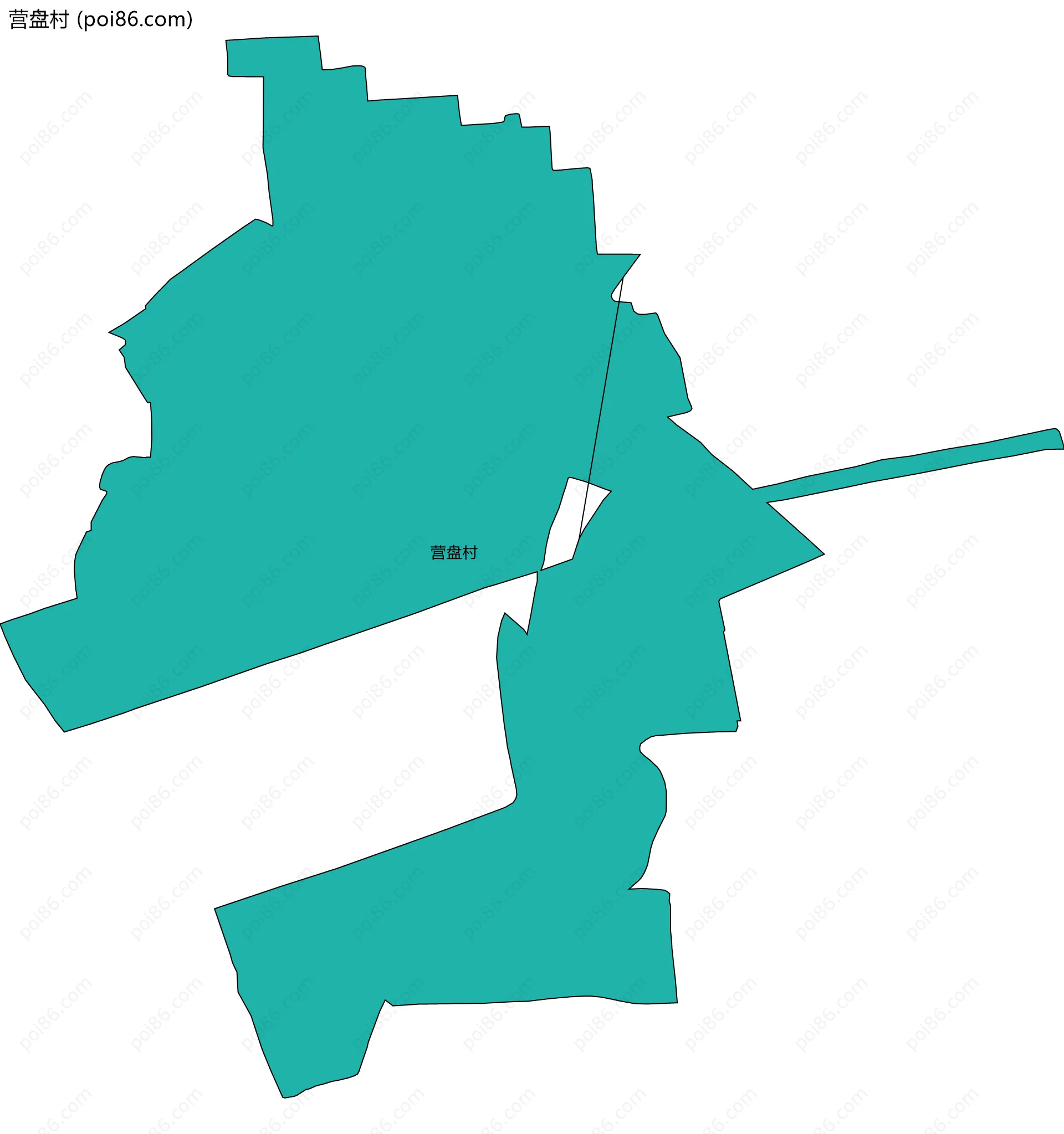 营盘村边界地图