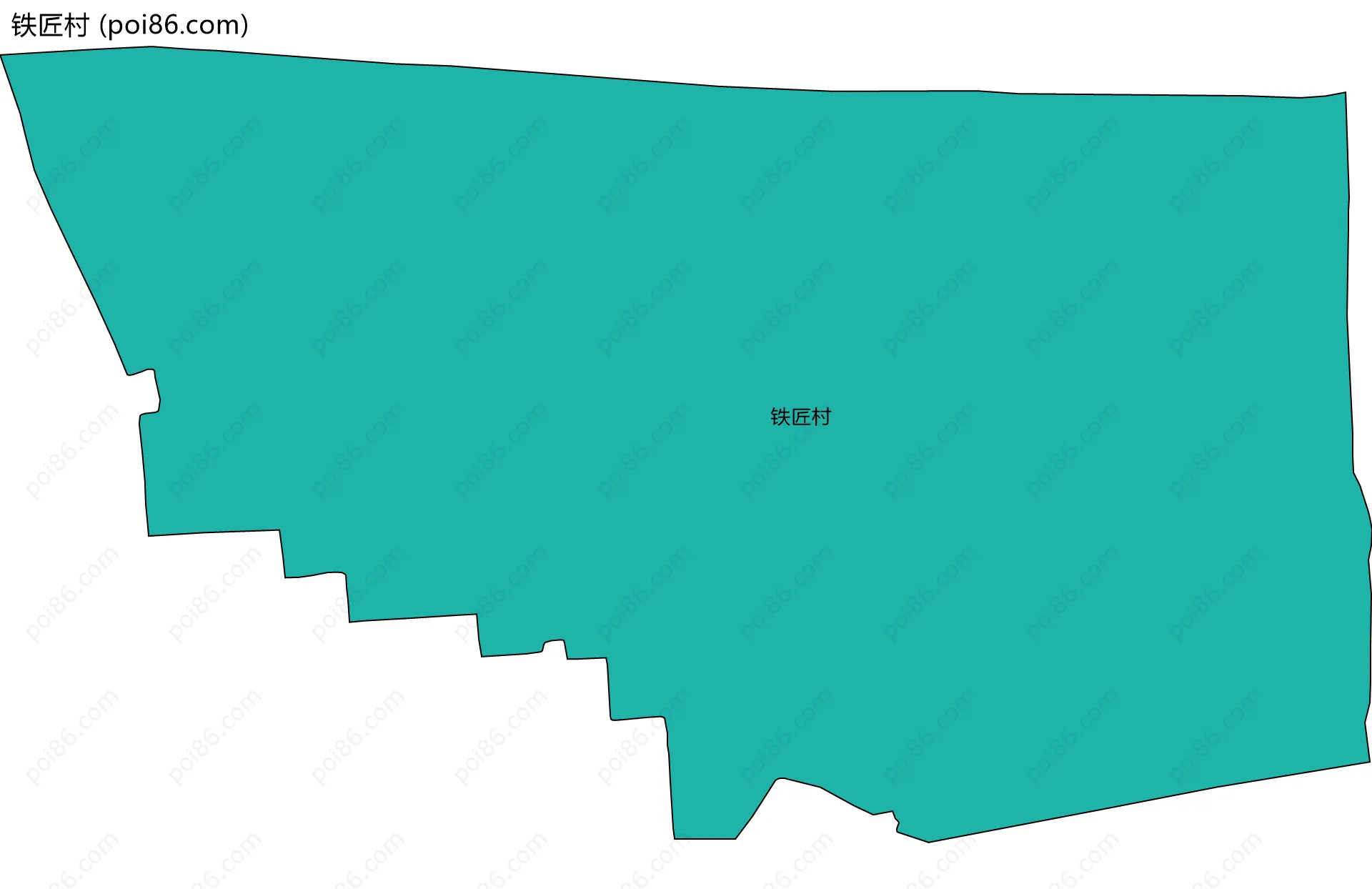 铁匠村边界地图
