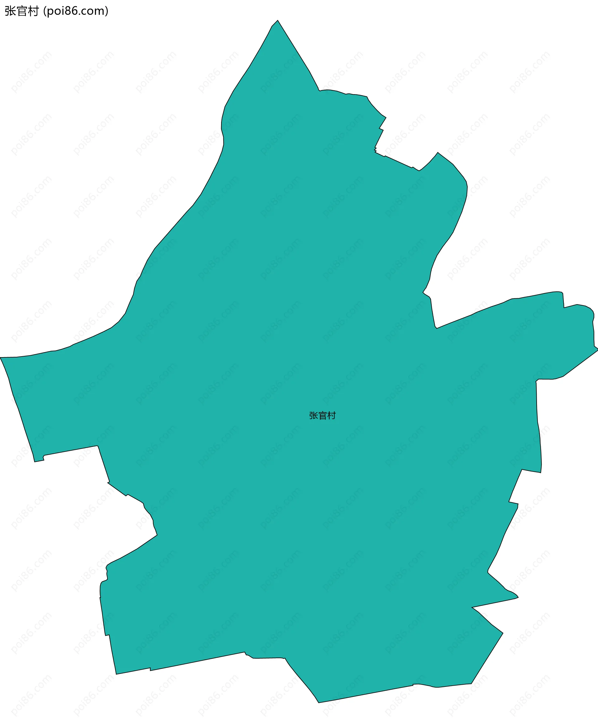 张官村边界地图