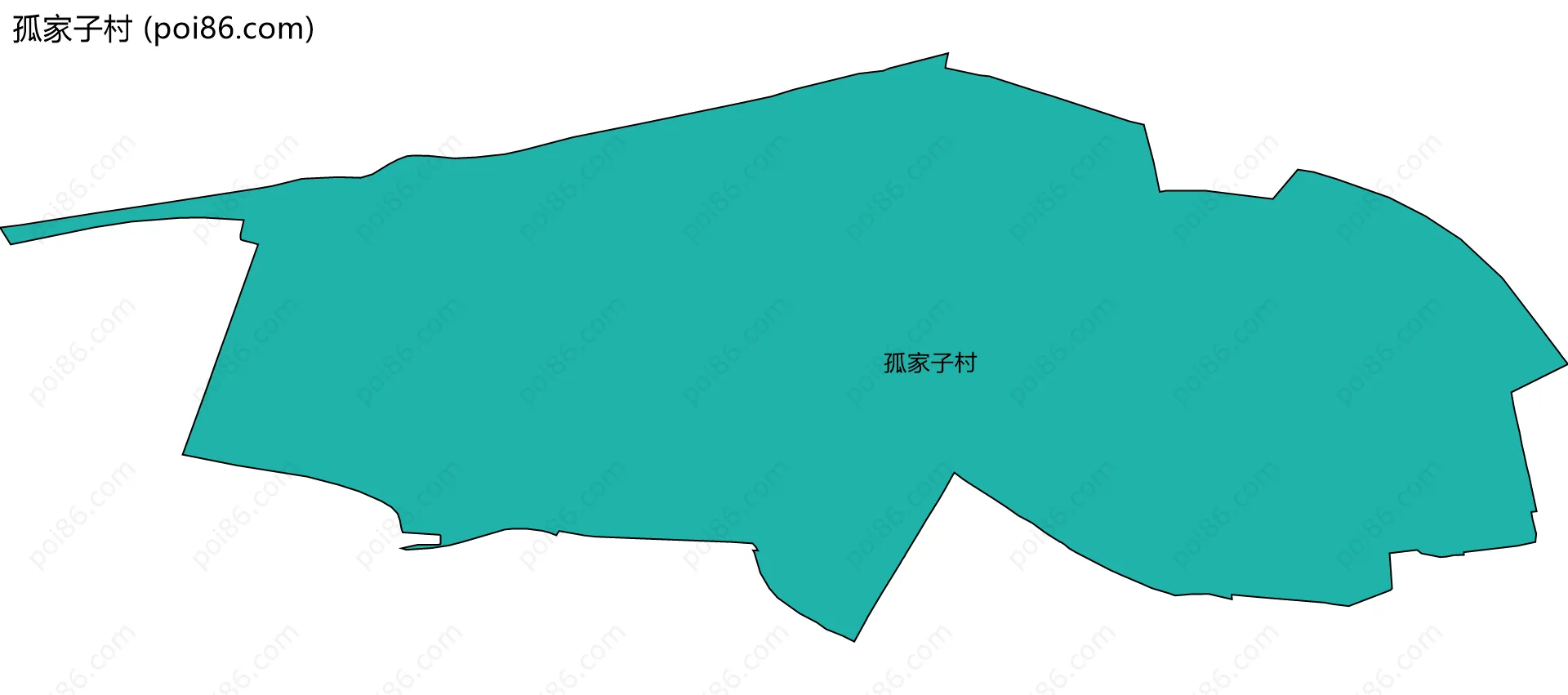 孤家子村边界地图