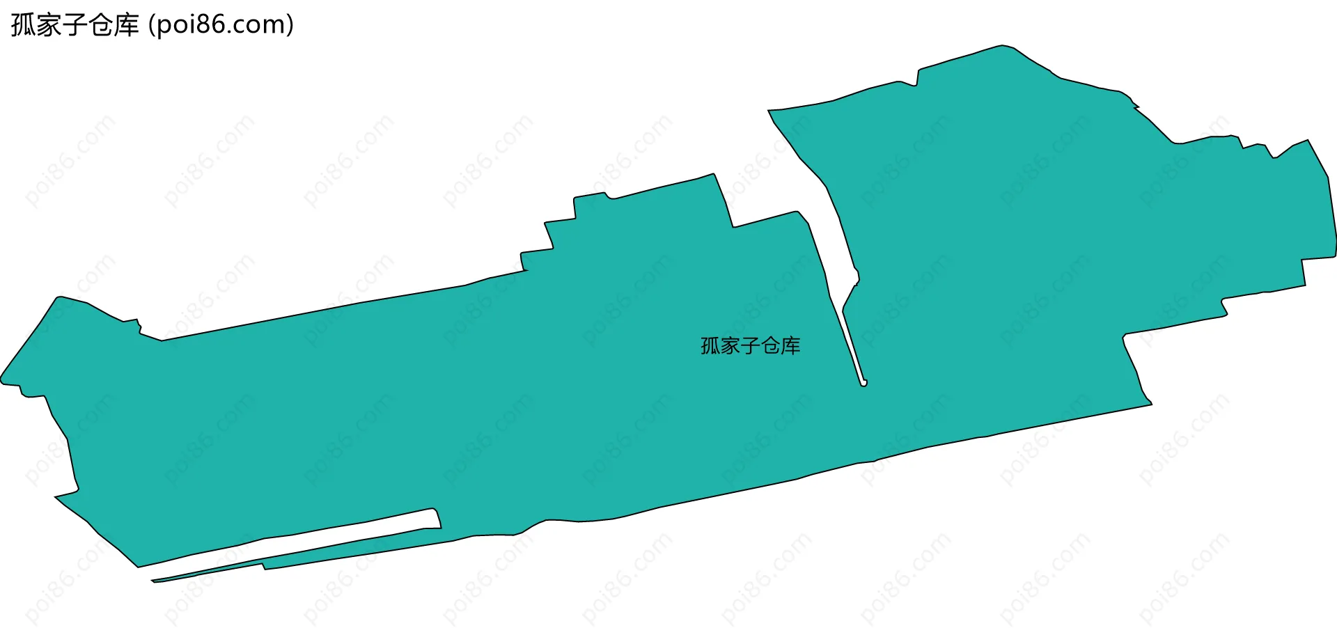 孤家子仓库边界地图