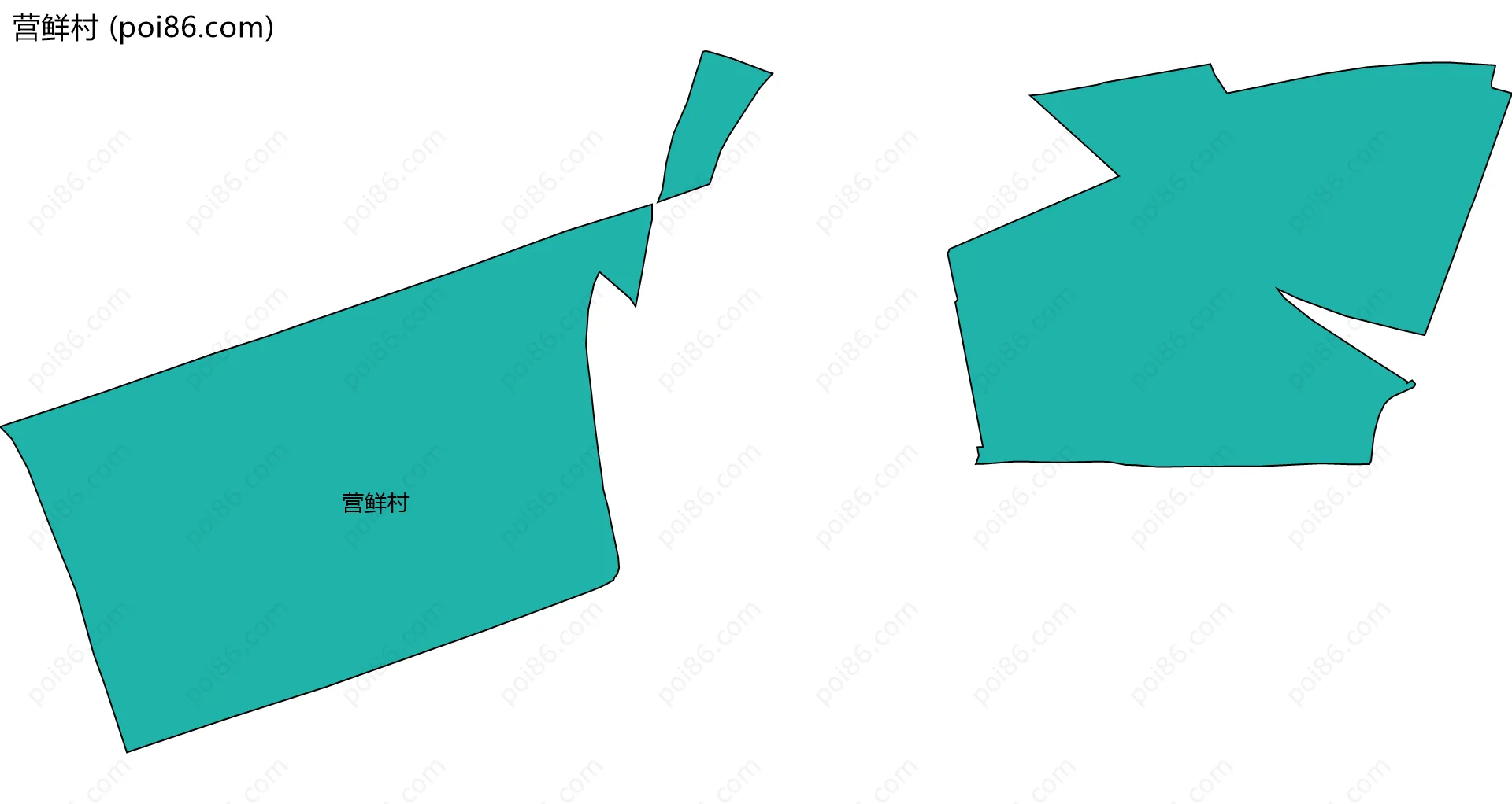 营鲜村边界地图