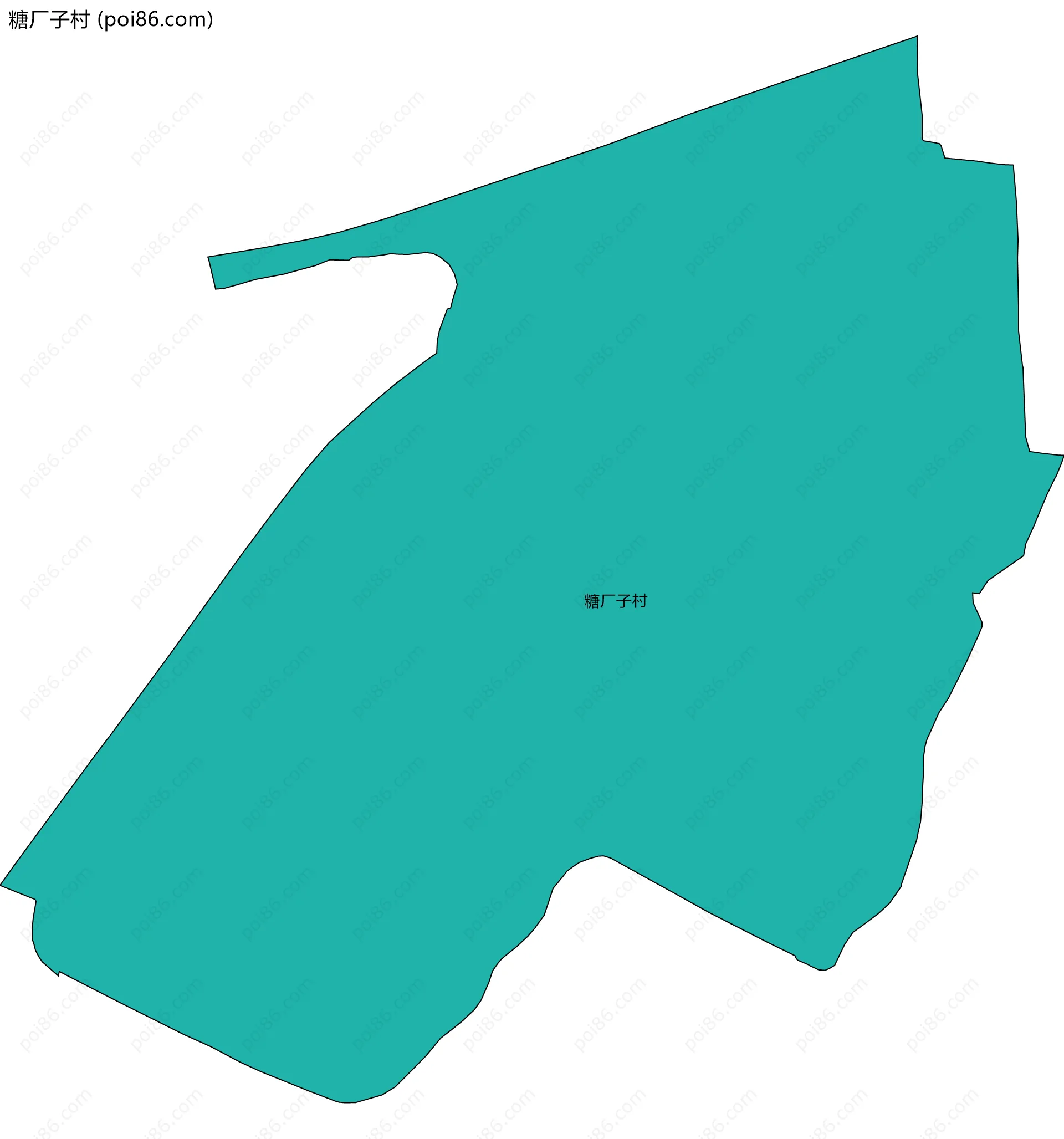 糖厂子村边界地图