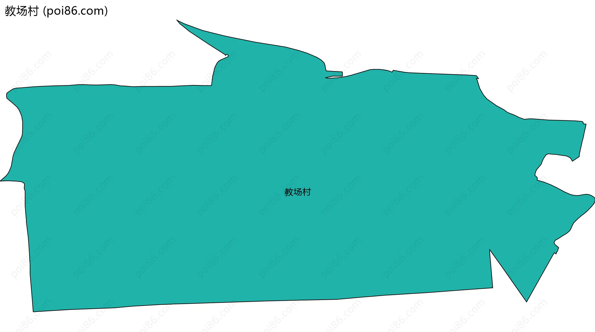 教场村边界地图