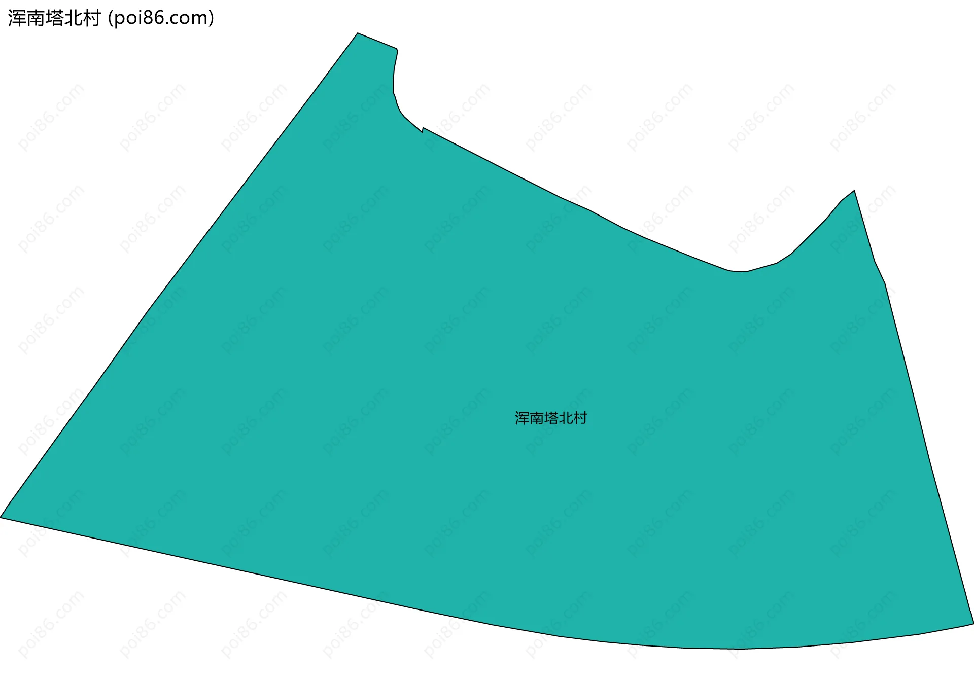 浑南塔北村边界地图