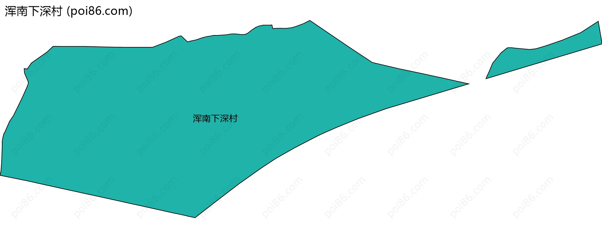 浑南下深村边界地图