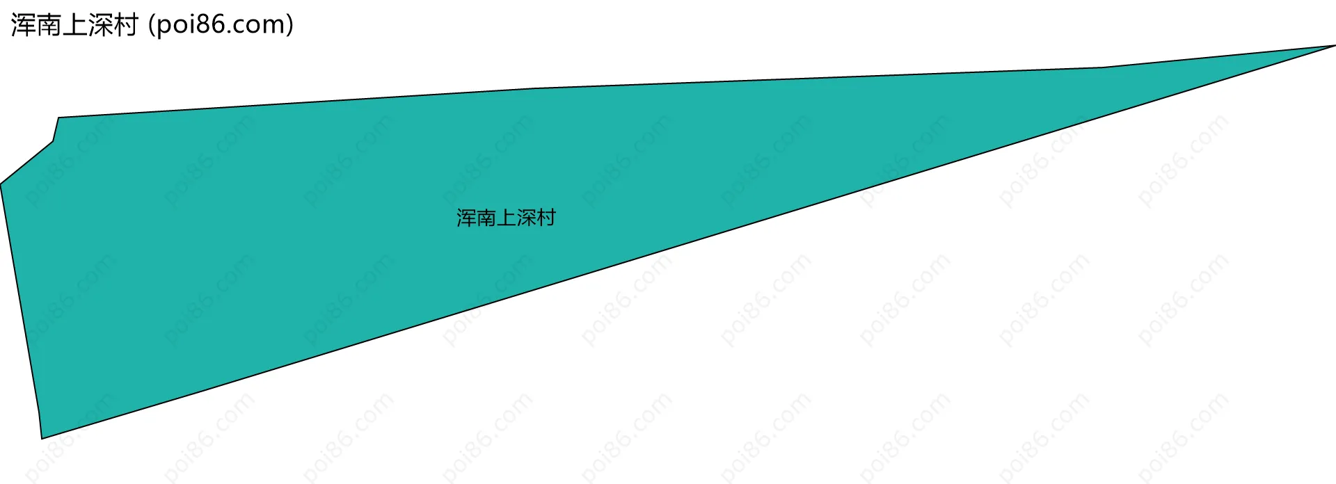 浑南上深村边界地图