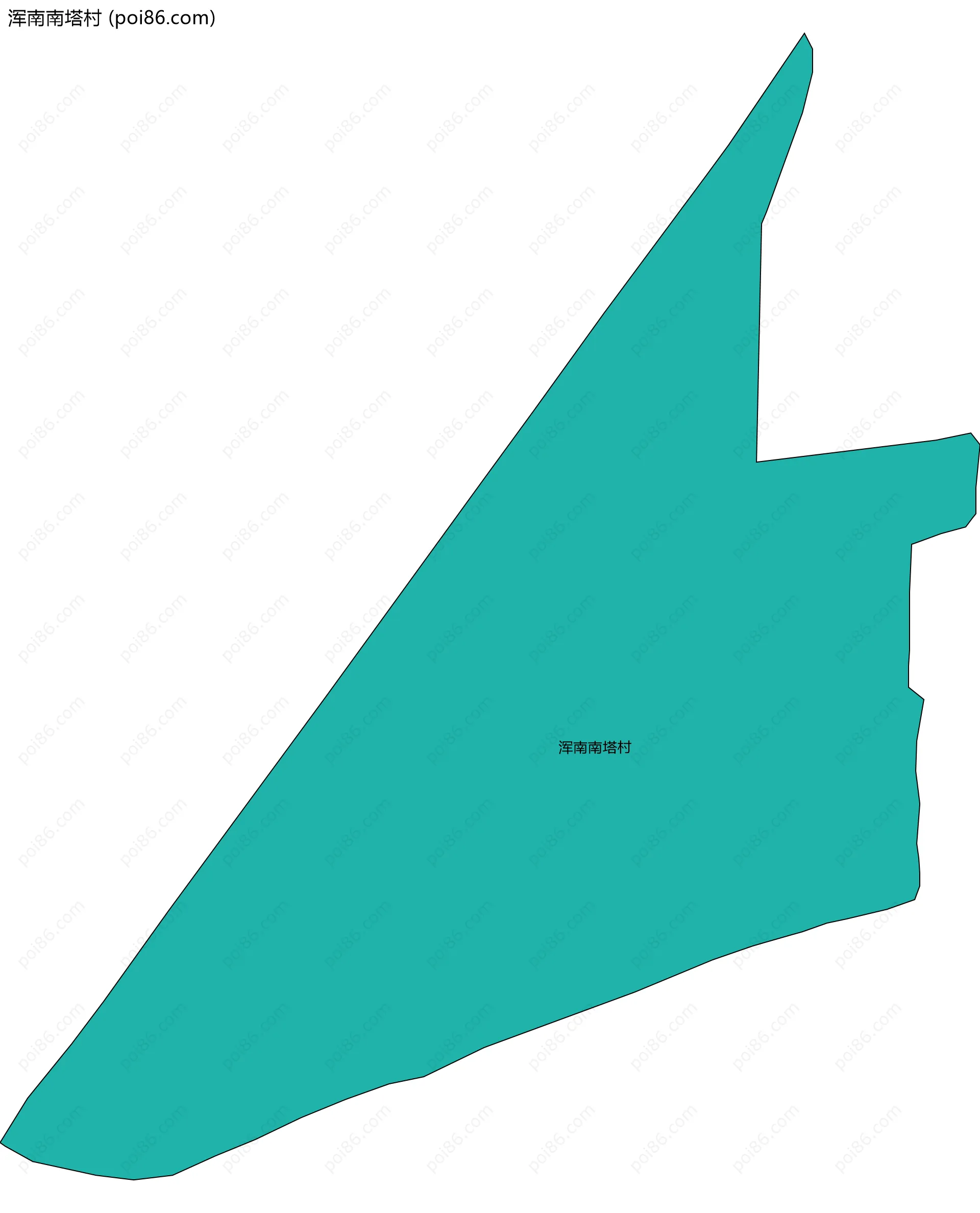 浑南南塔村边界地图