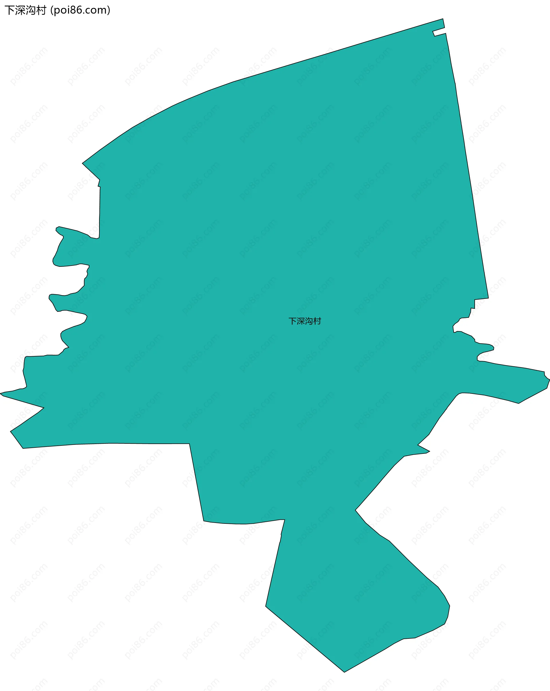 下深沟村边界地图