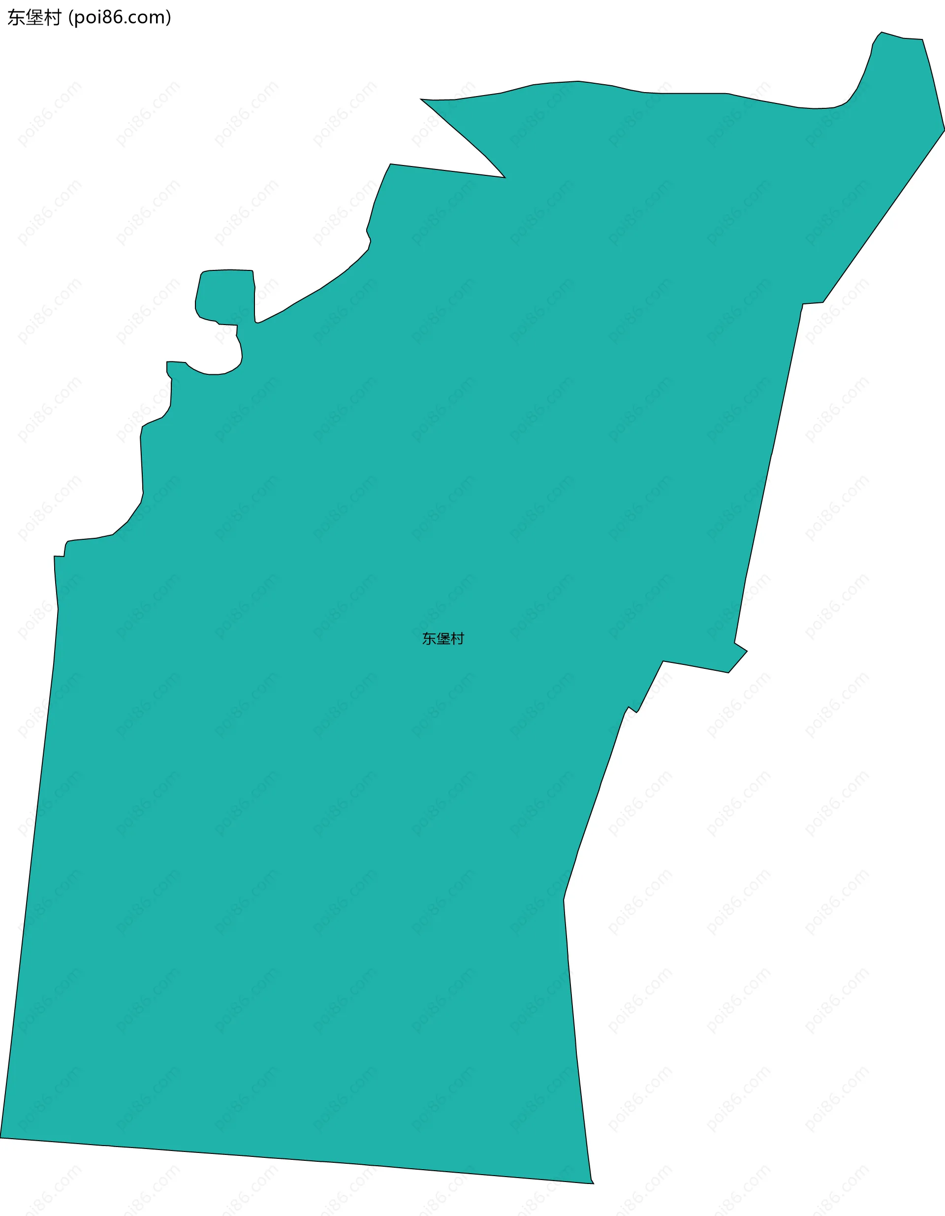 东堡村边界地图