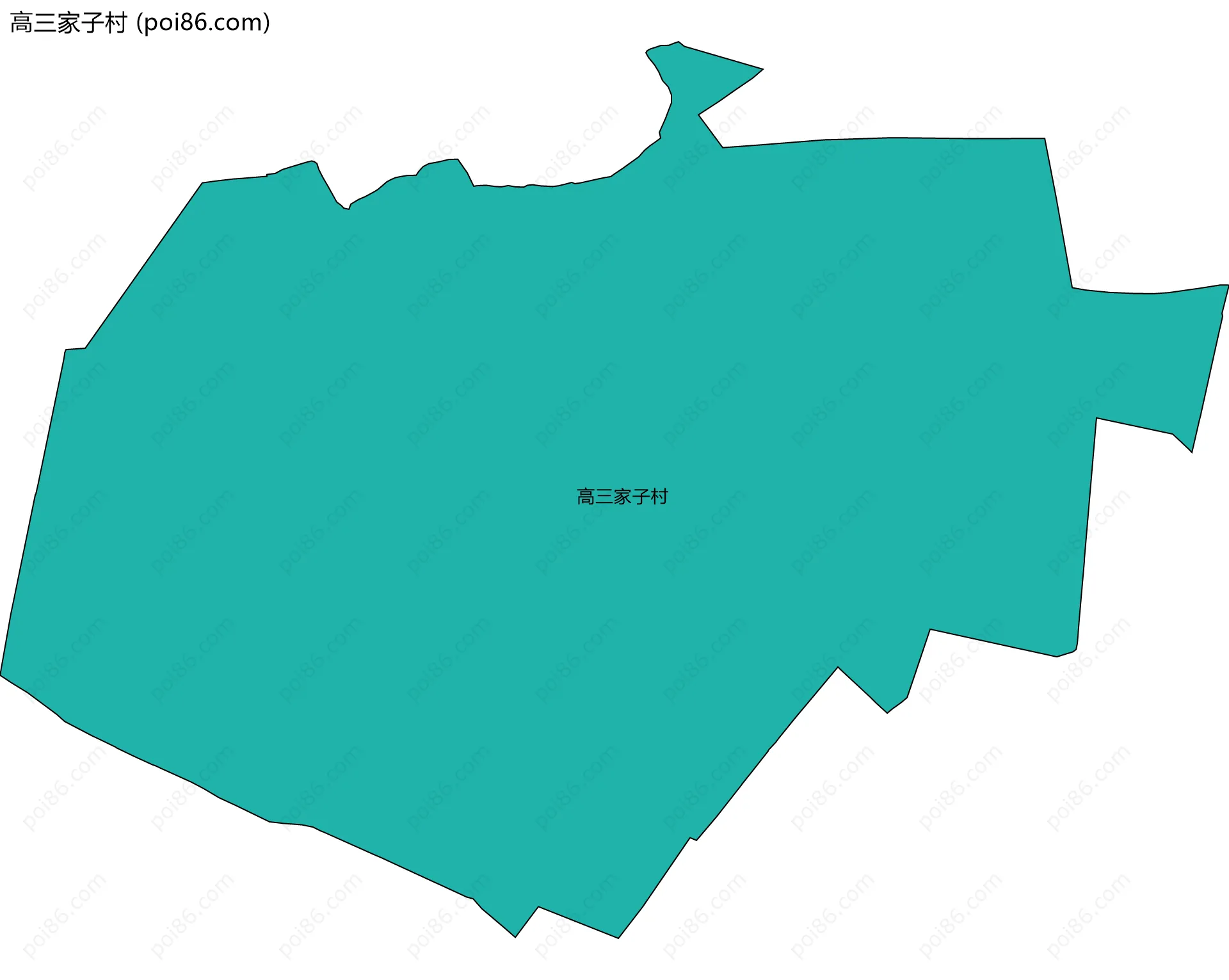 高三家子村边界地图