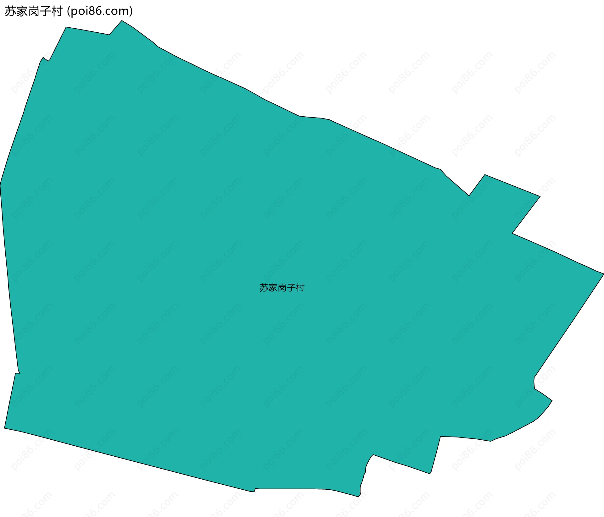苏家岗子村边界地图