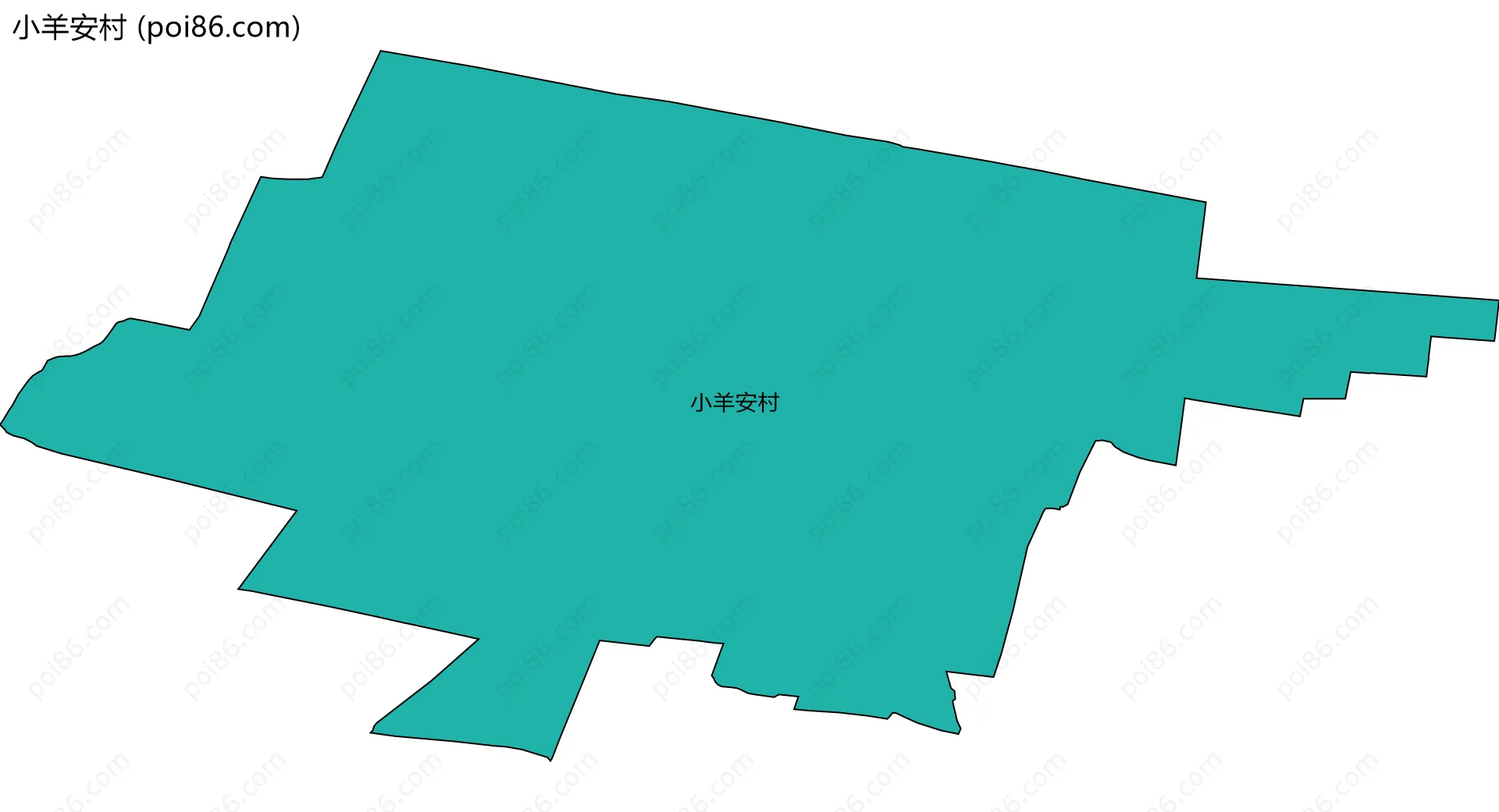 小羊安村边界地图