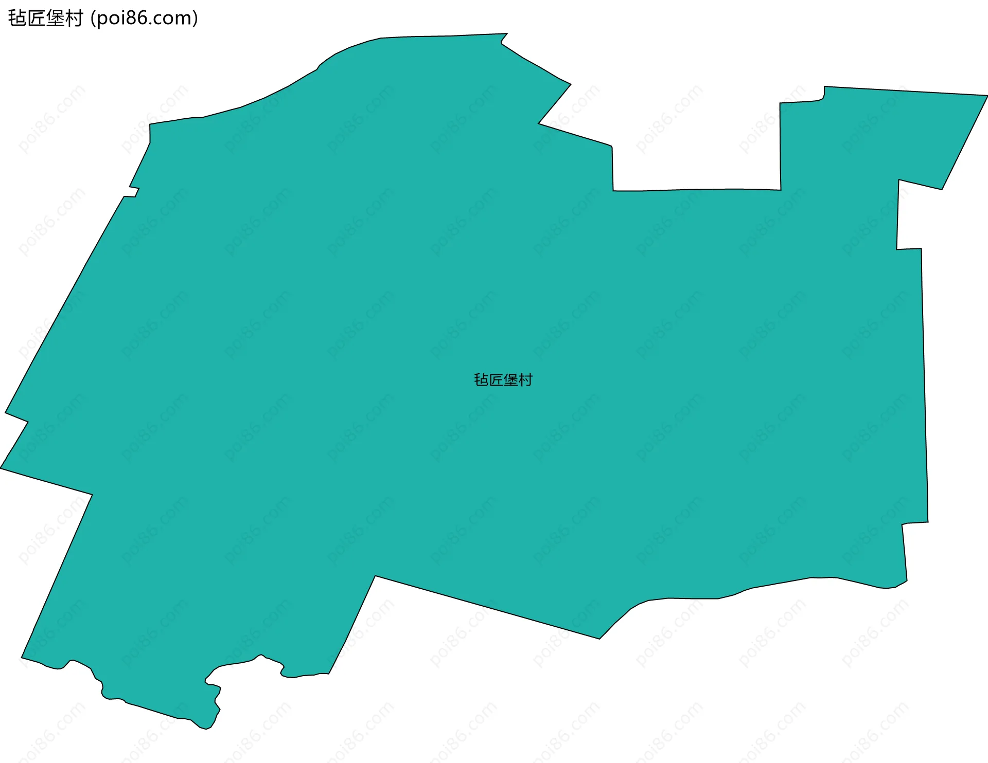 毡匠堡村边界地图