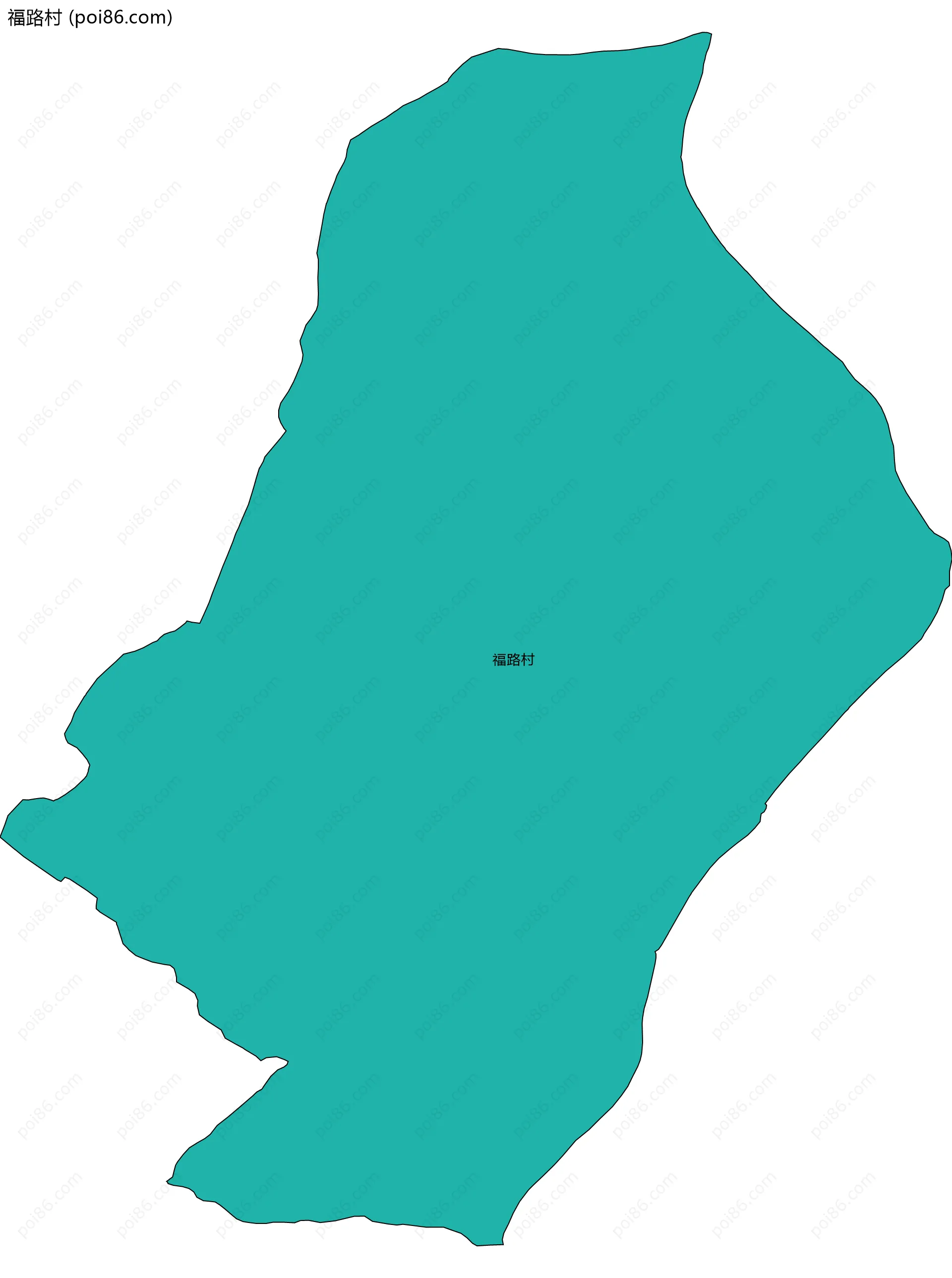 福路村边界地图