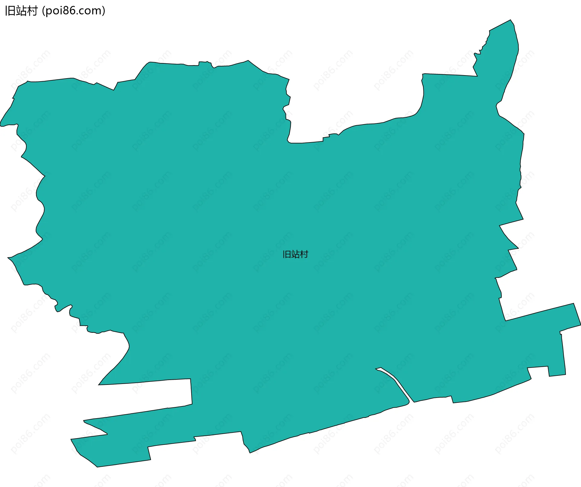 旧站村边界地图