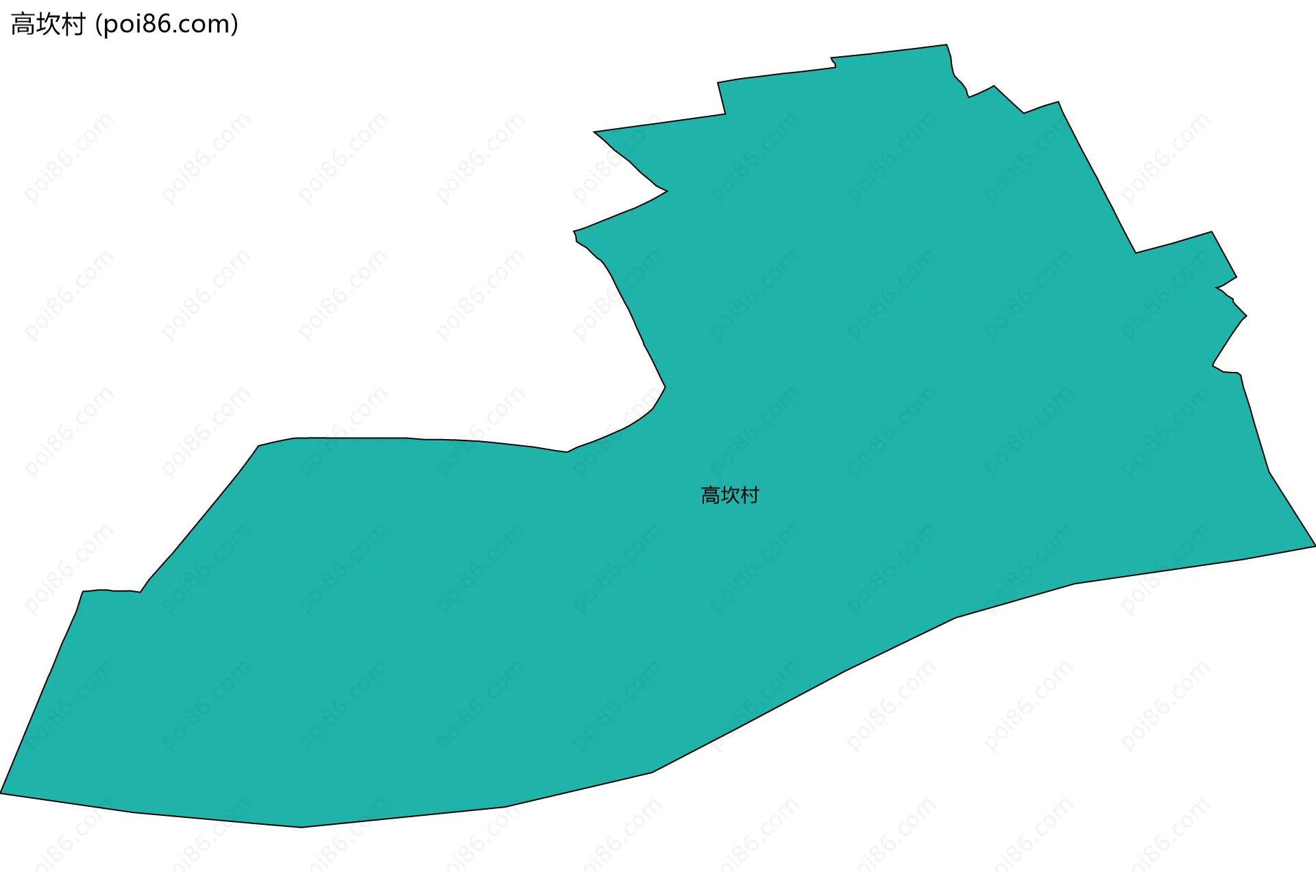 高坎村边界地图