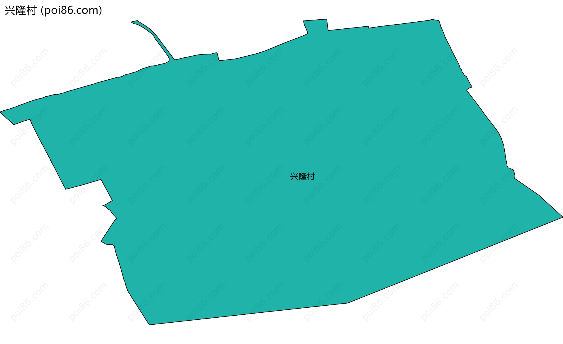 兴隆村边界地图