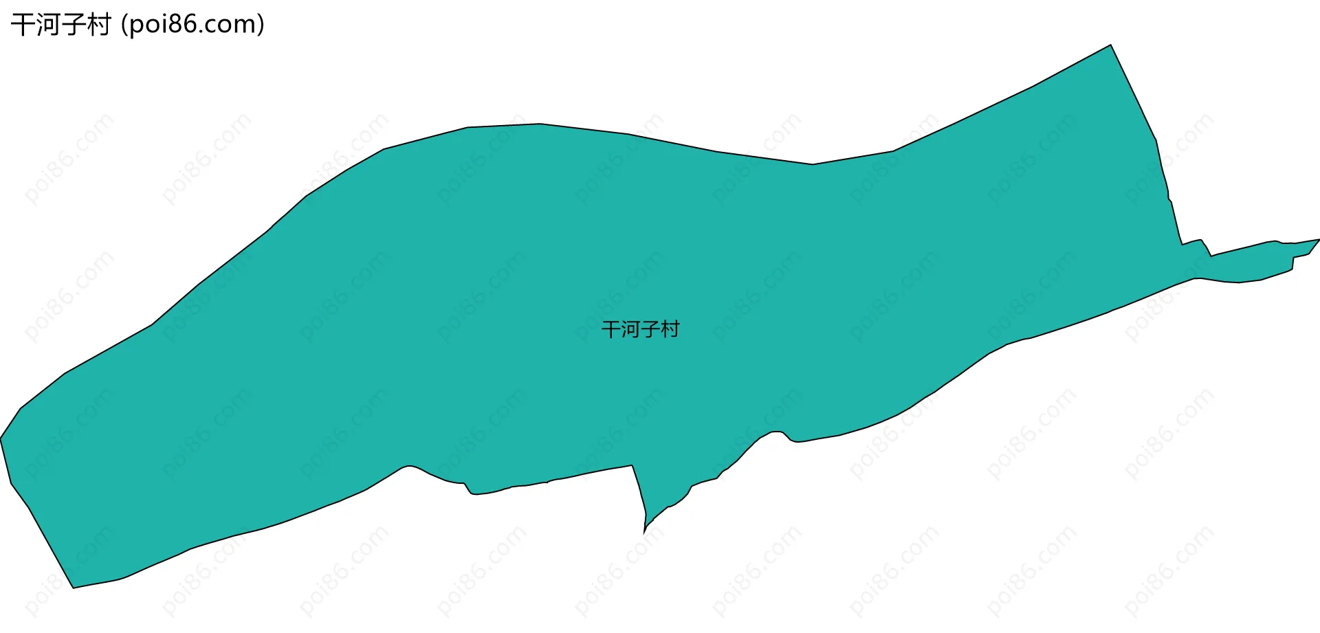 干河子村边界地图