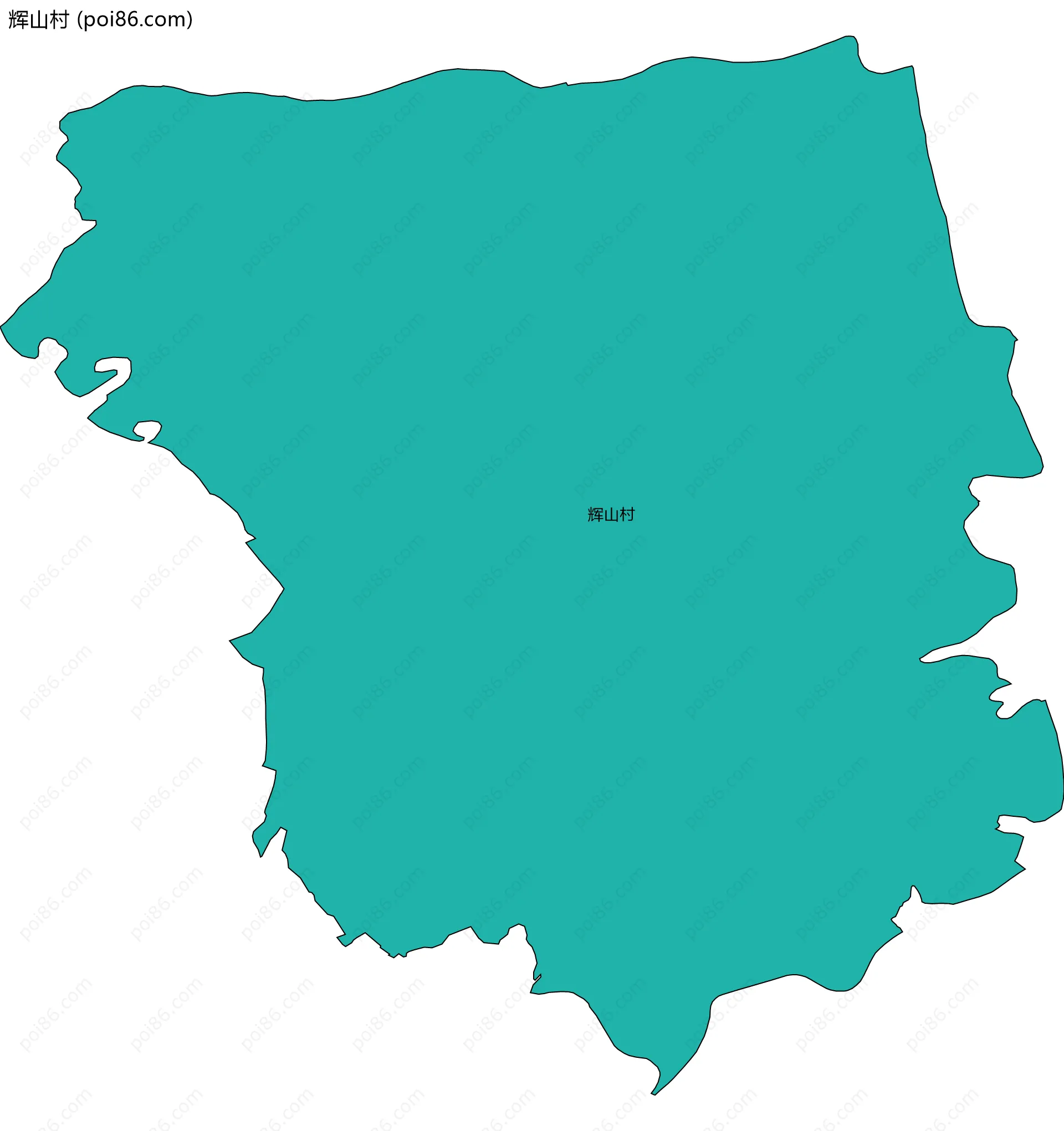 辉山村边界地图