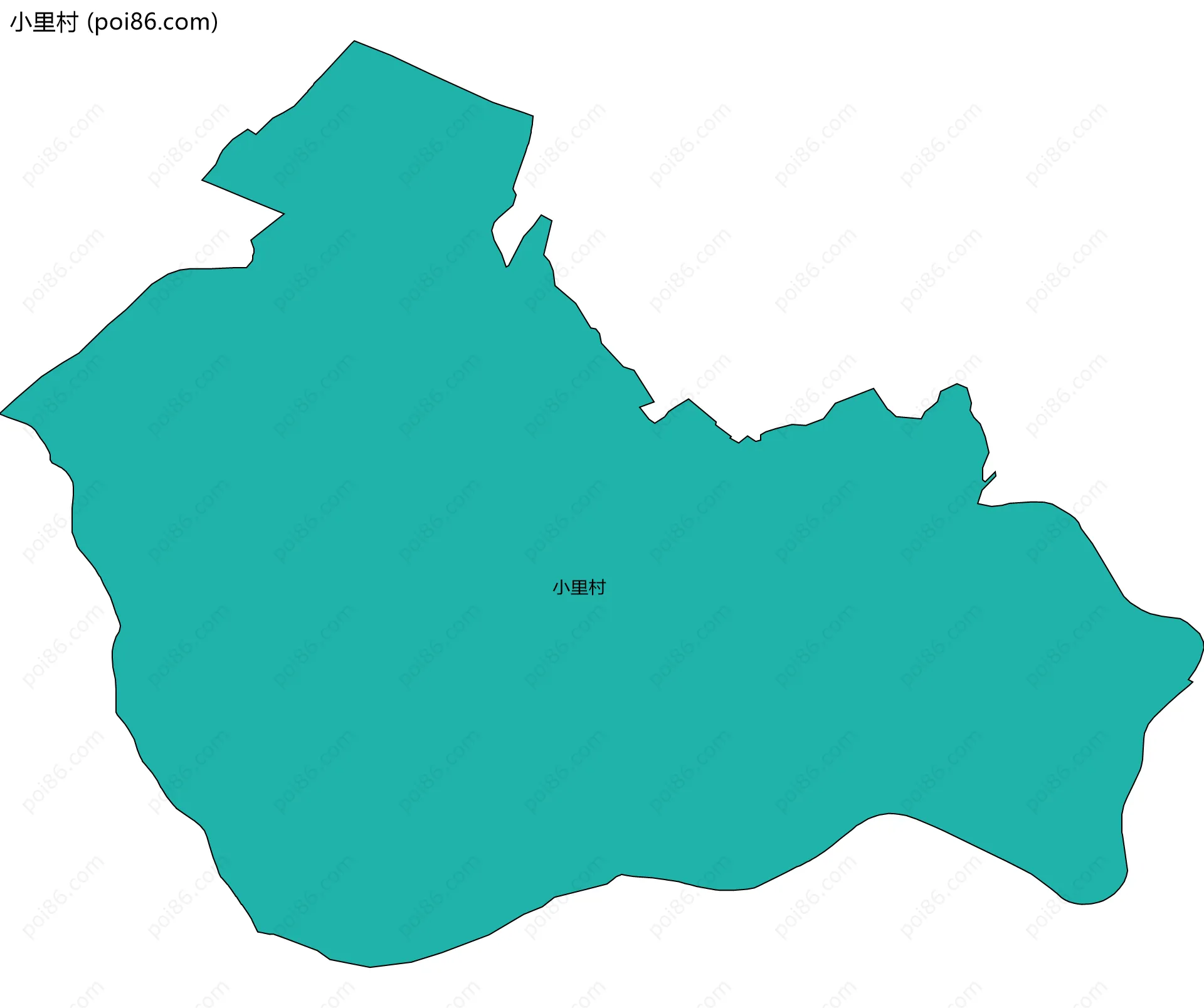小里村边界地图