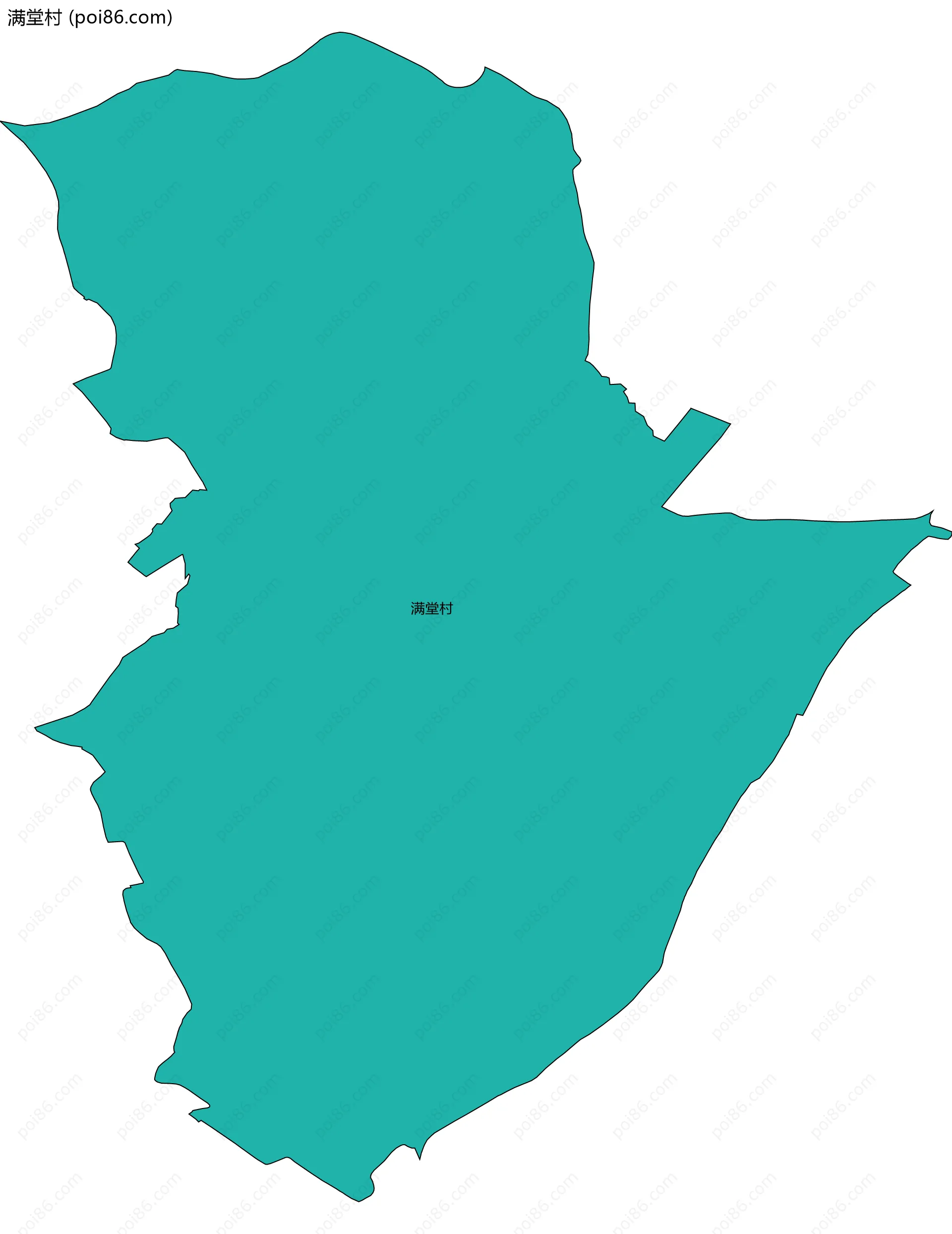满堂村边界地图