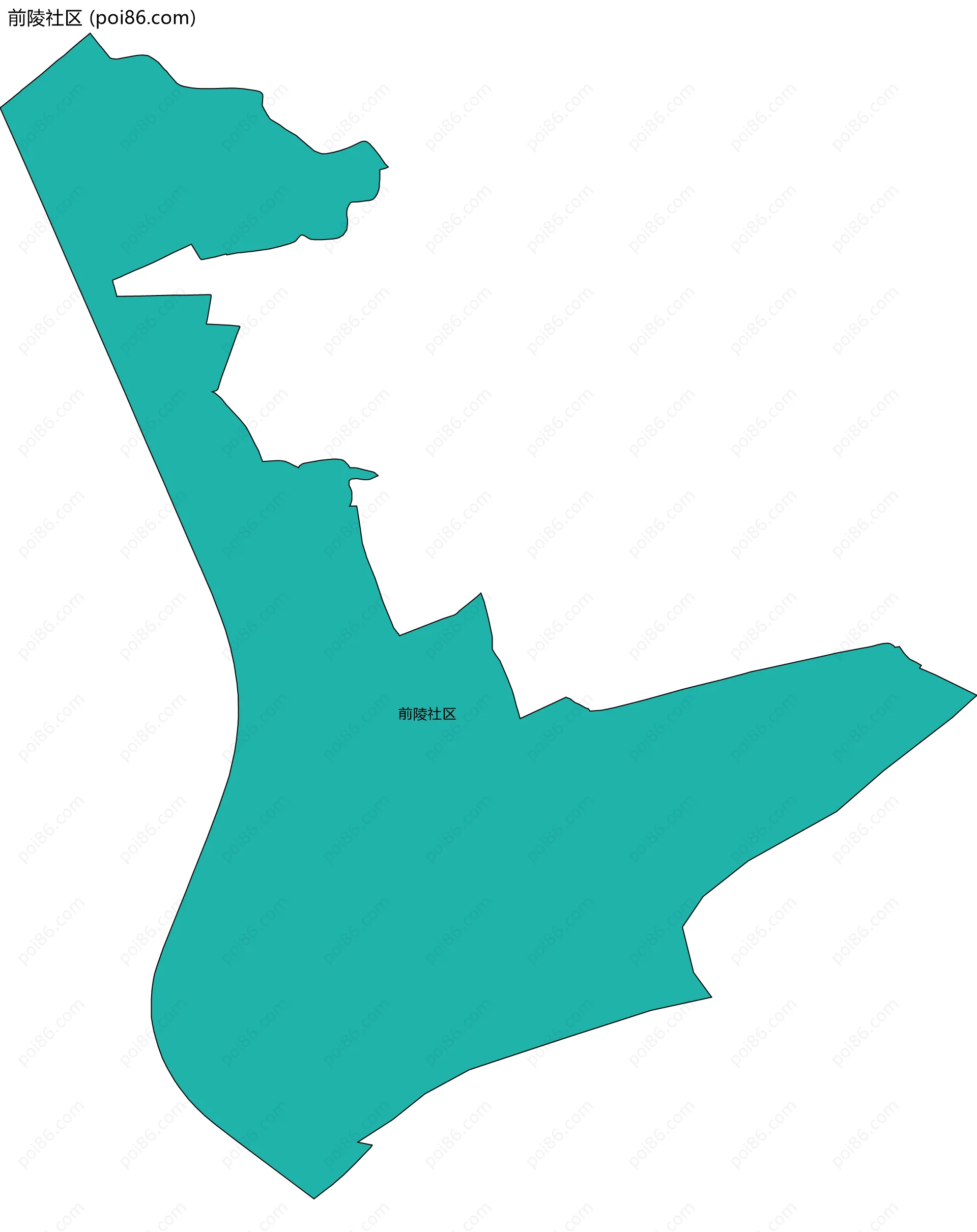 前陵社区边界地图