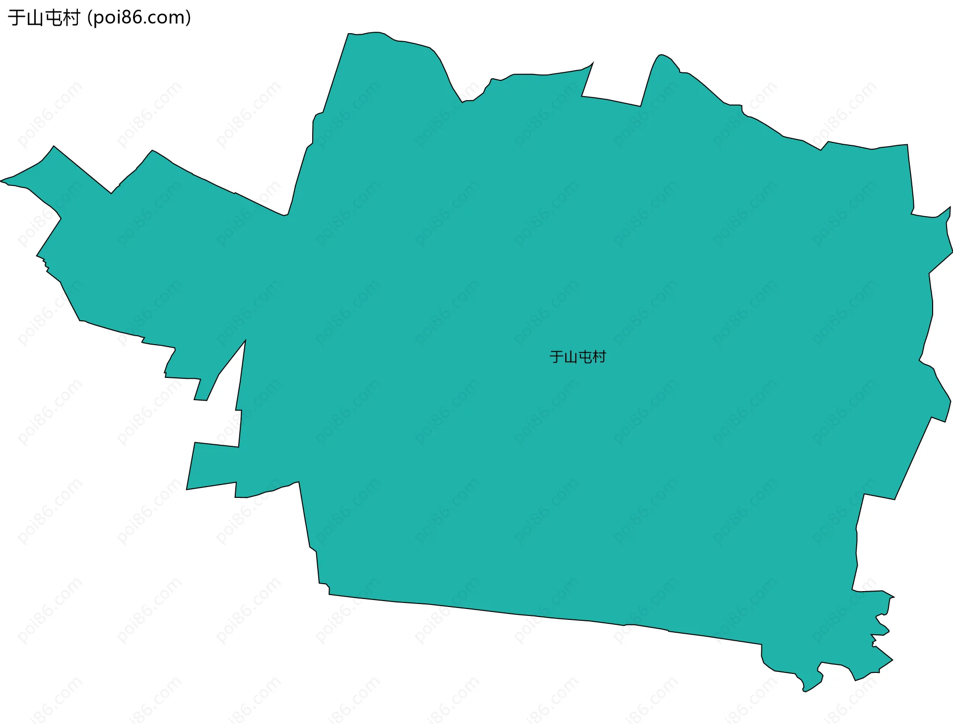 于山屯村边界地图