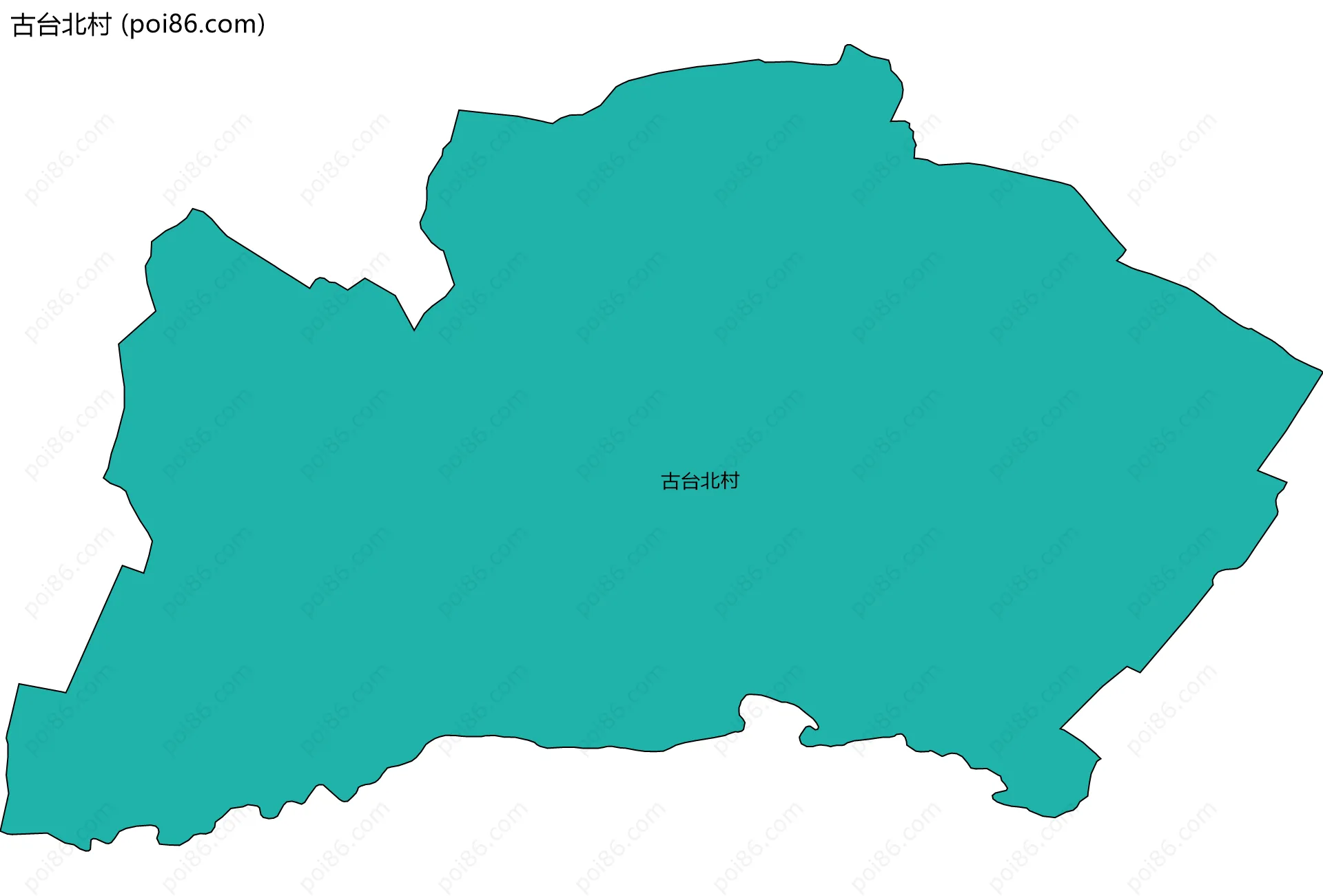 古台北村边界地图