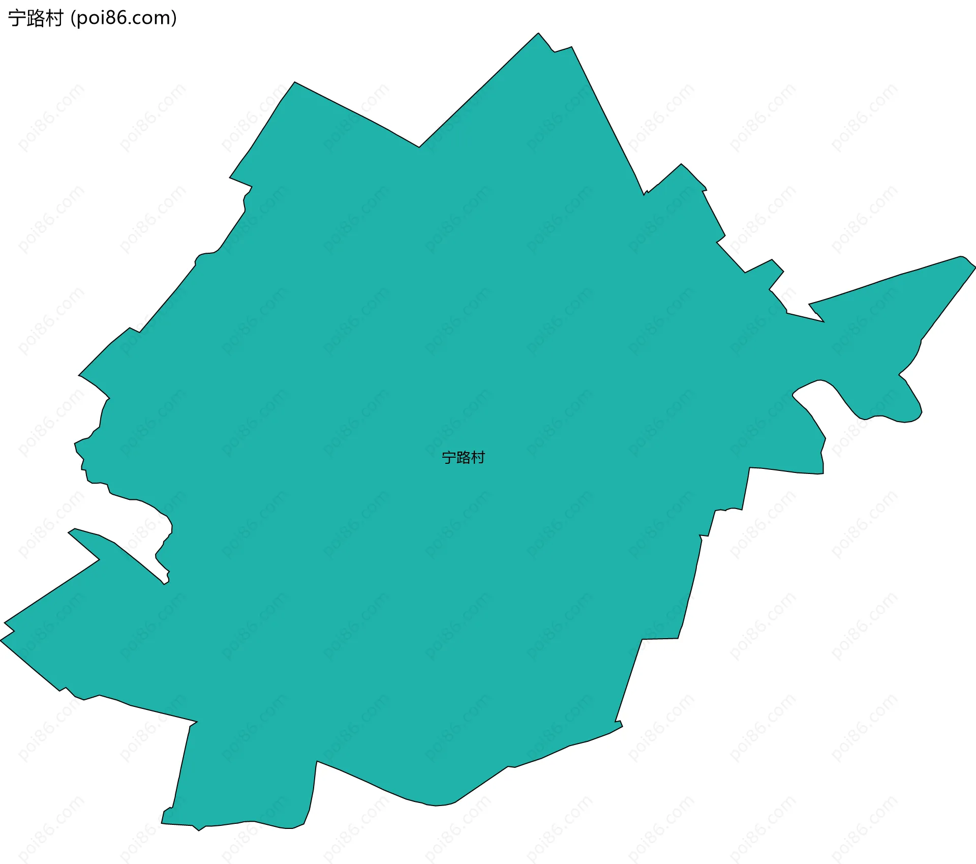 宁路村边界地图