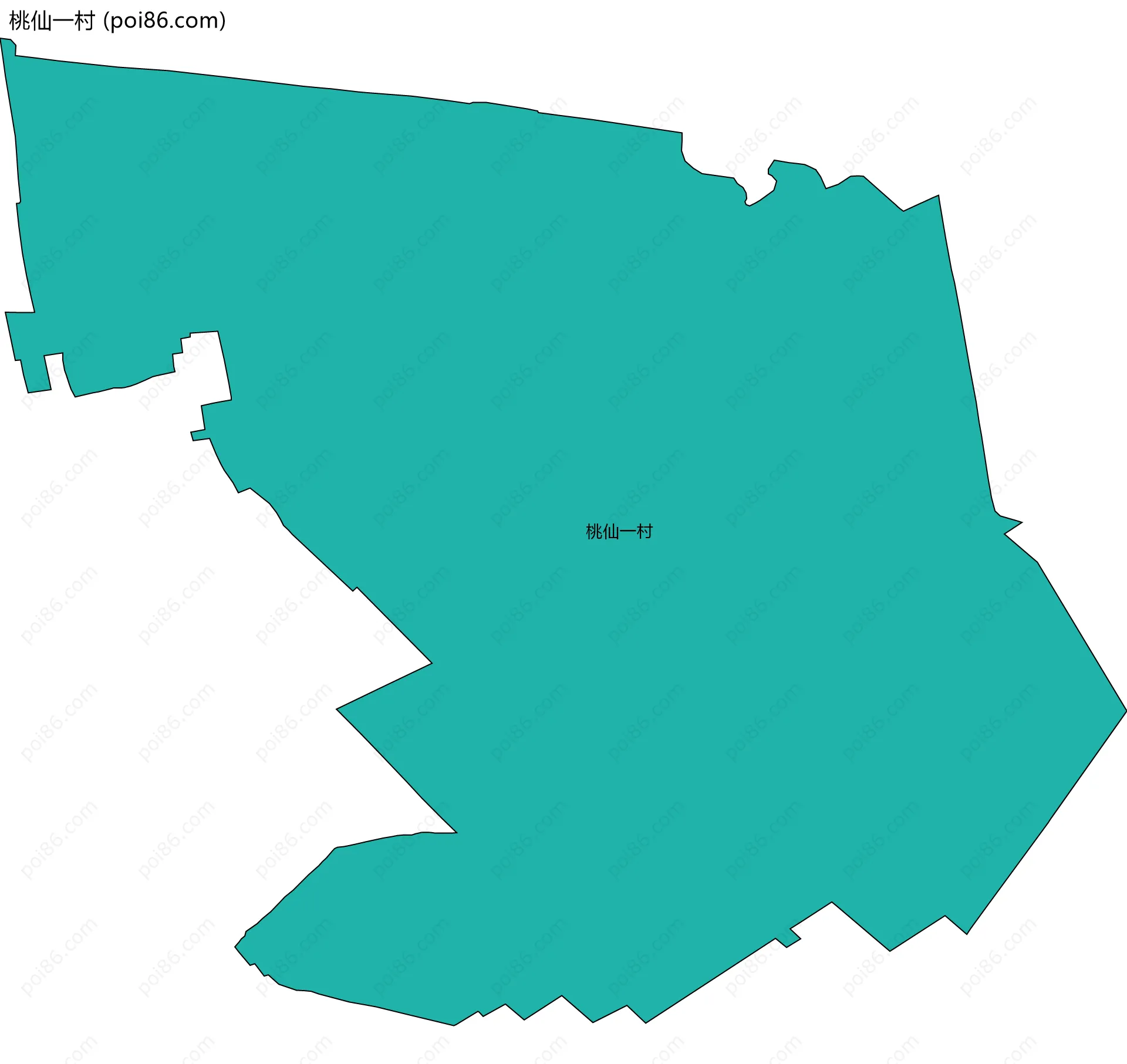 桃仙一村边界地图