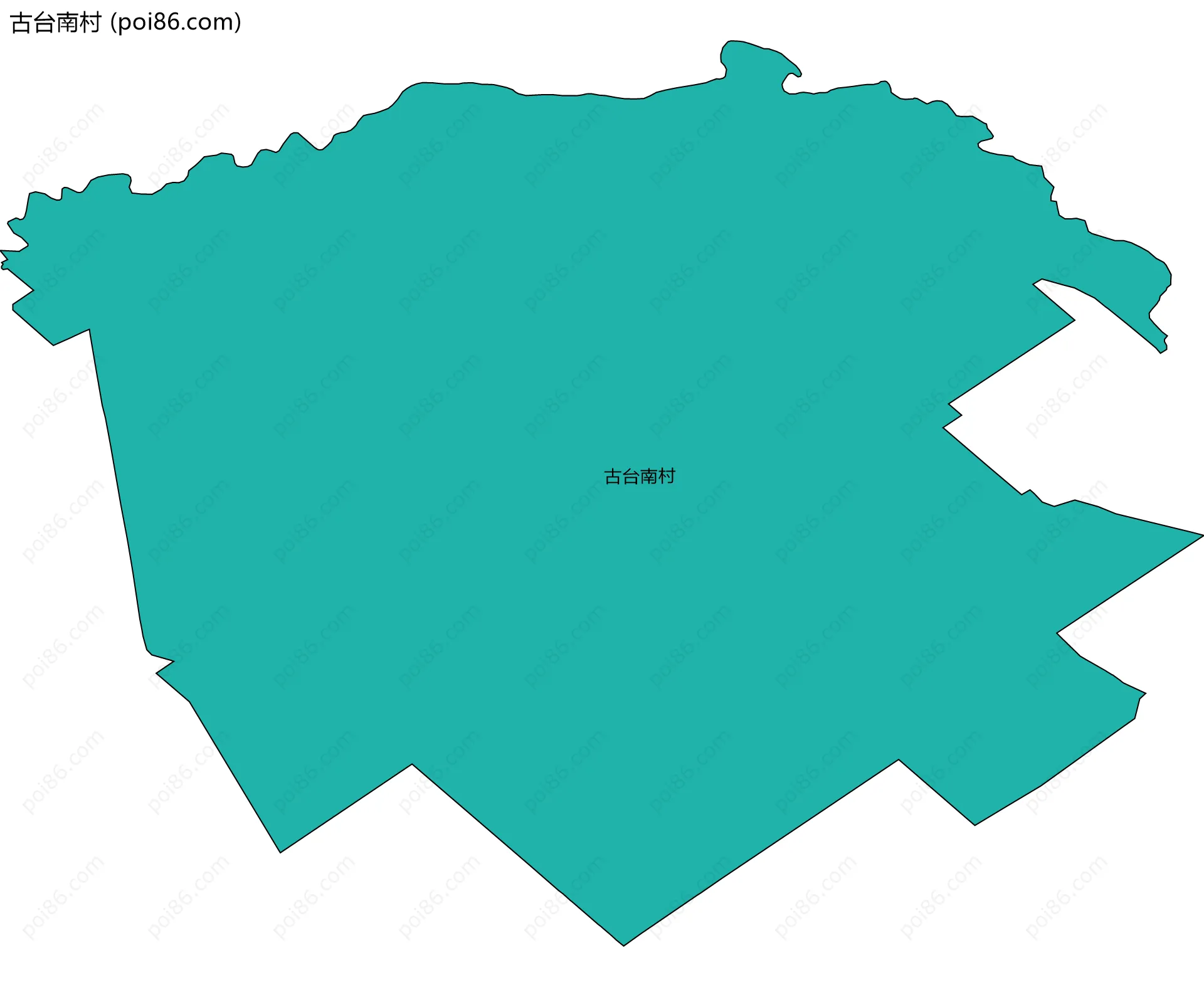 古台南村边界地图