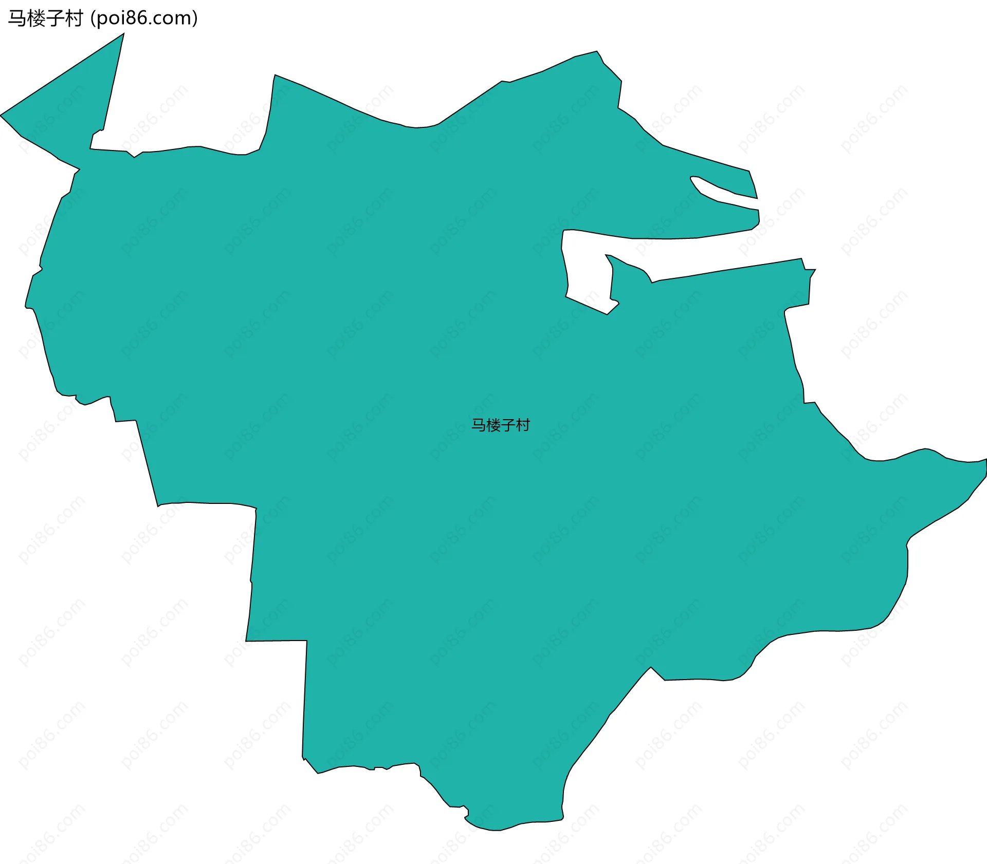马楼子村边界地图