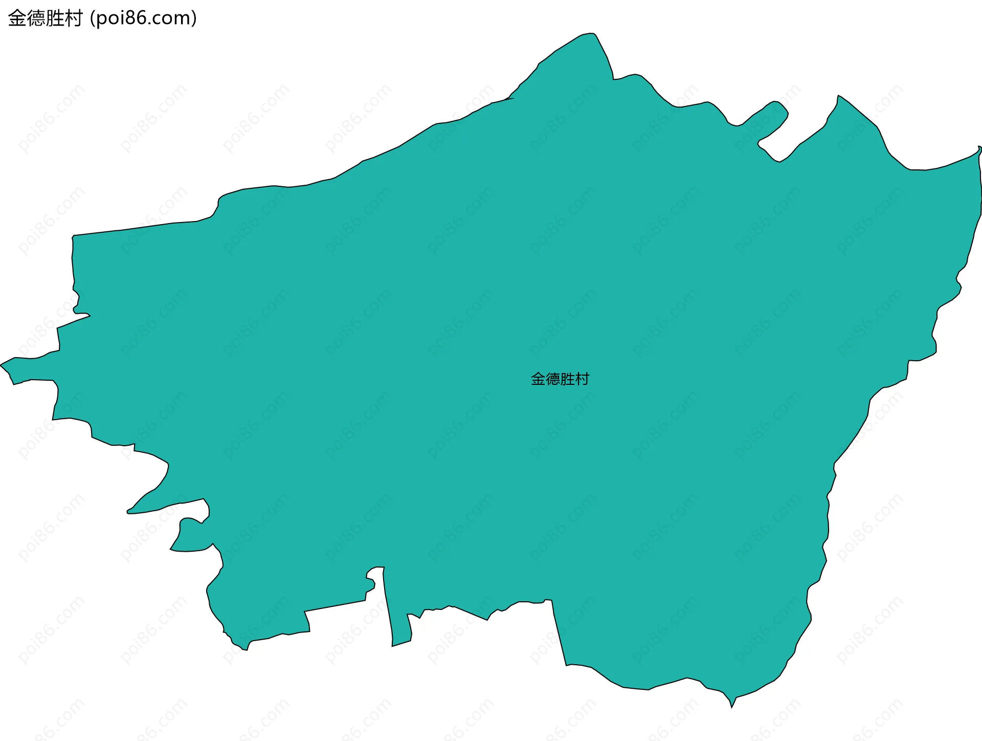 金德胜村边界地图