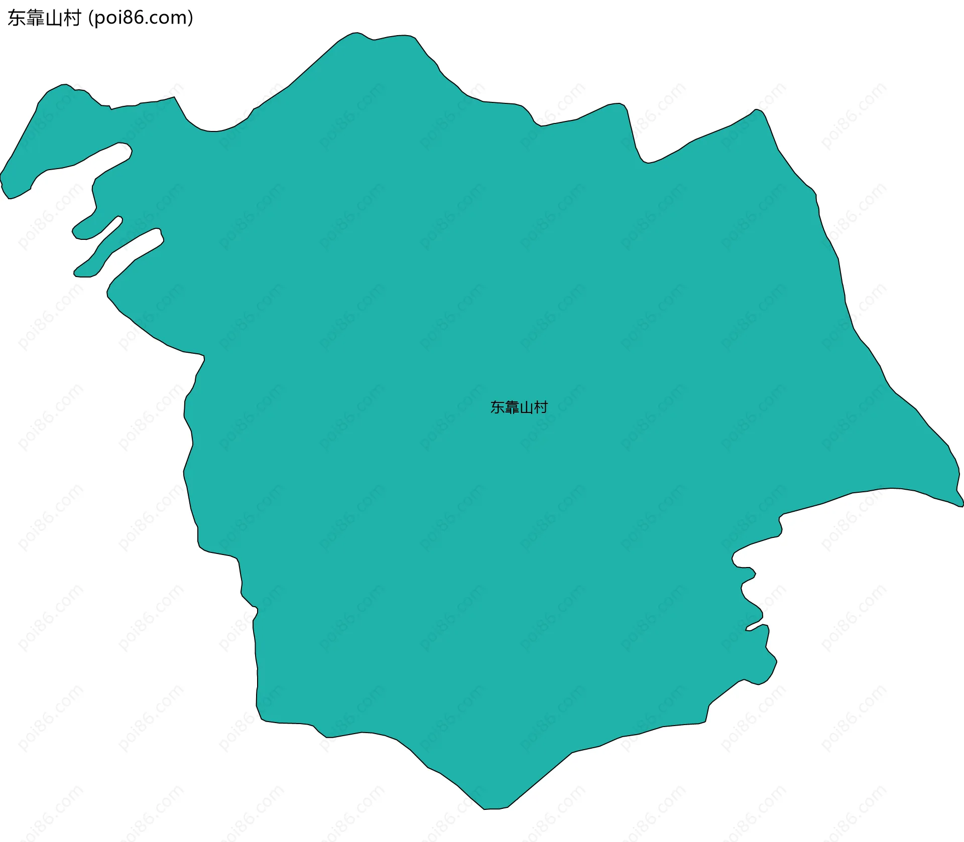 东靠山村边界地图