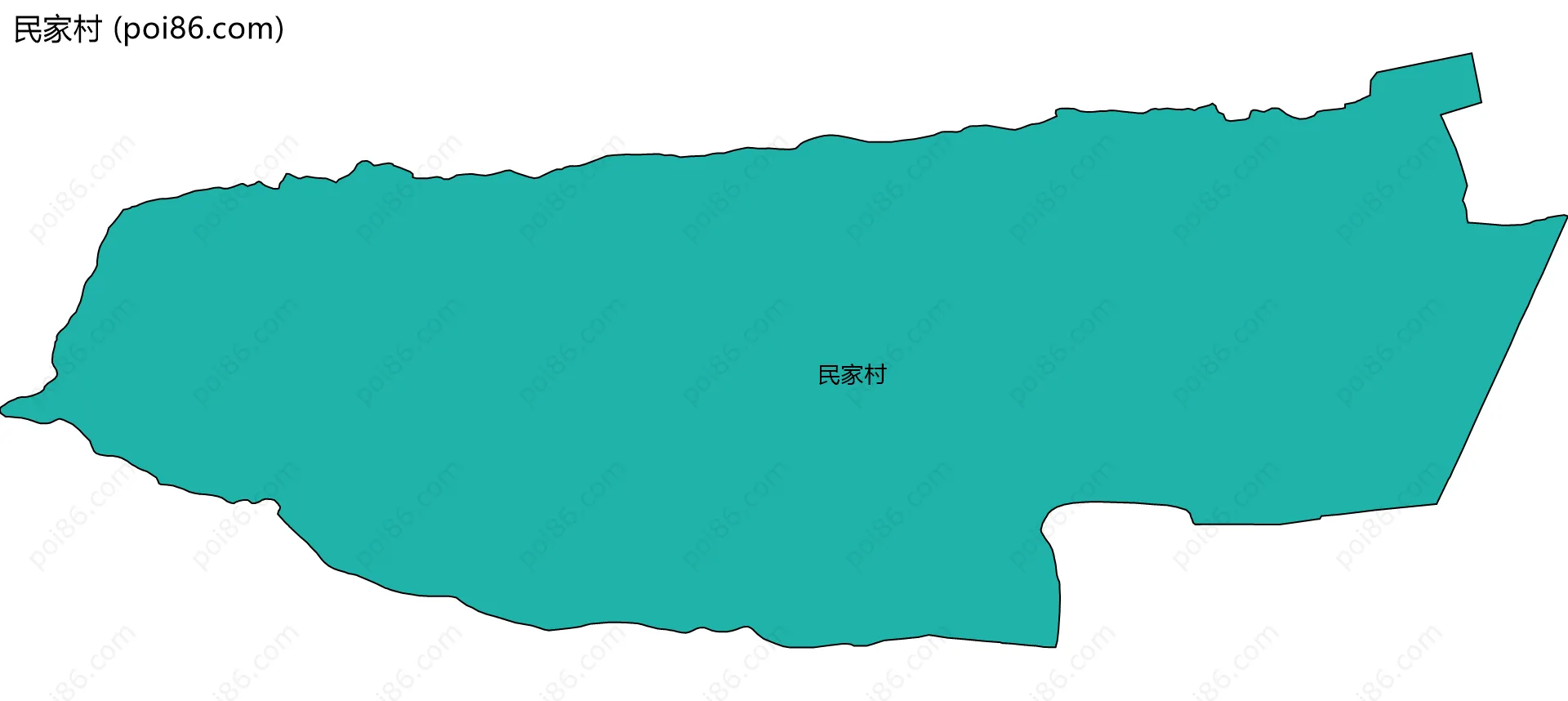 民家村边界地图