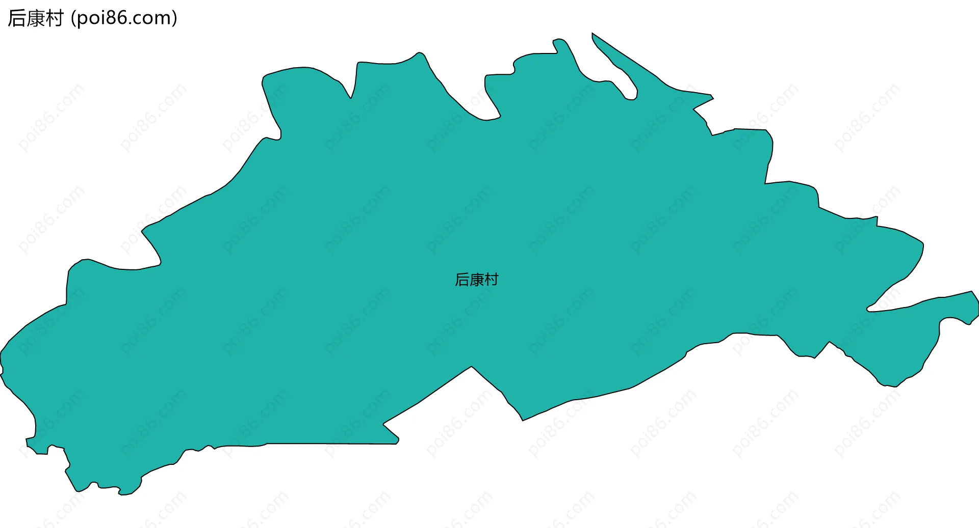 后康村边界地图