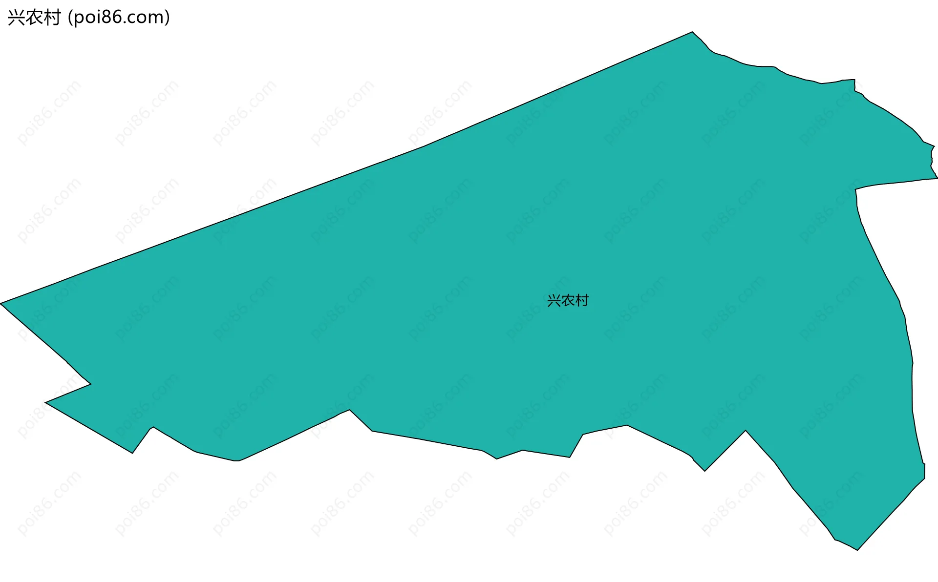 兴农村边界地图