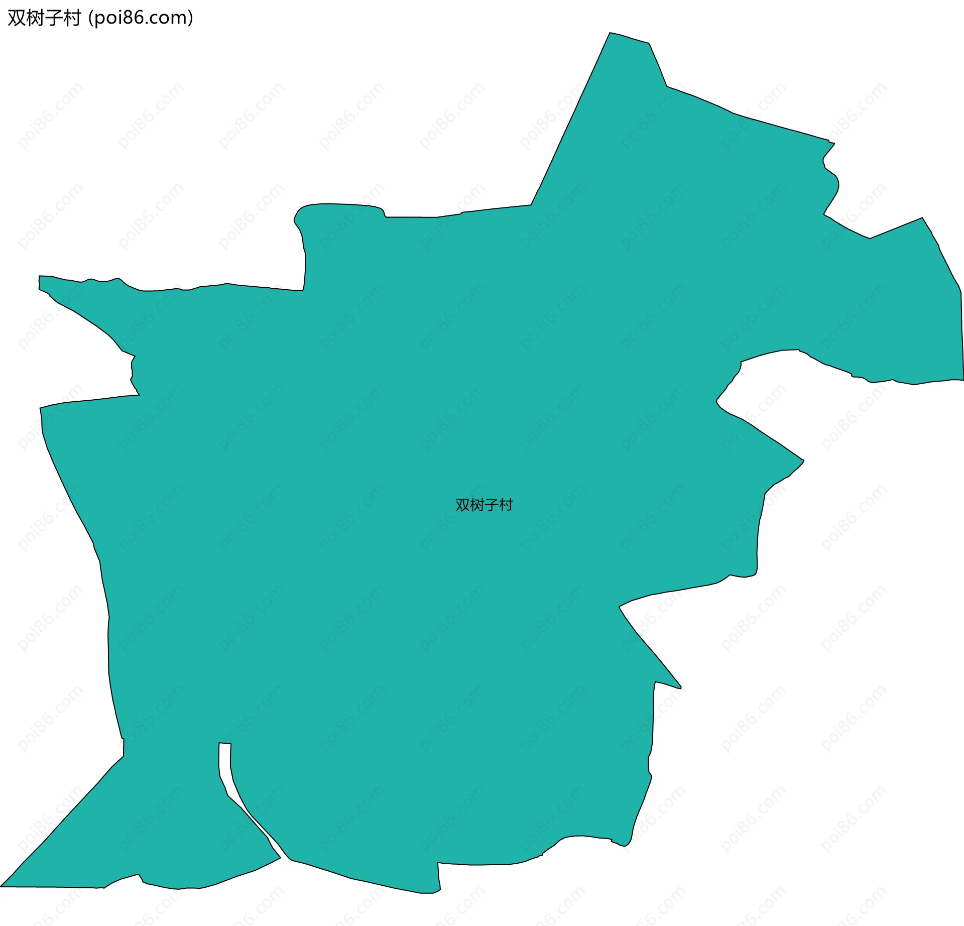 双树子村边界地图