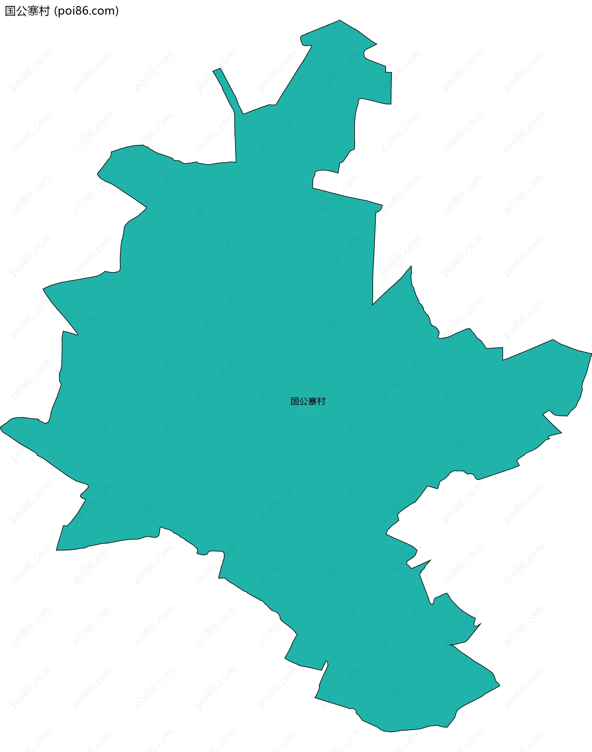 国公寨村边界地图