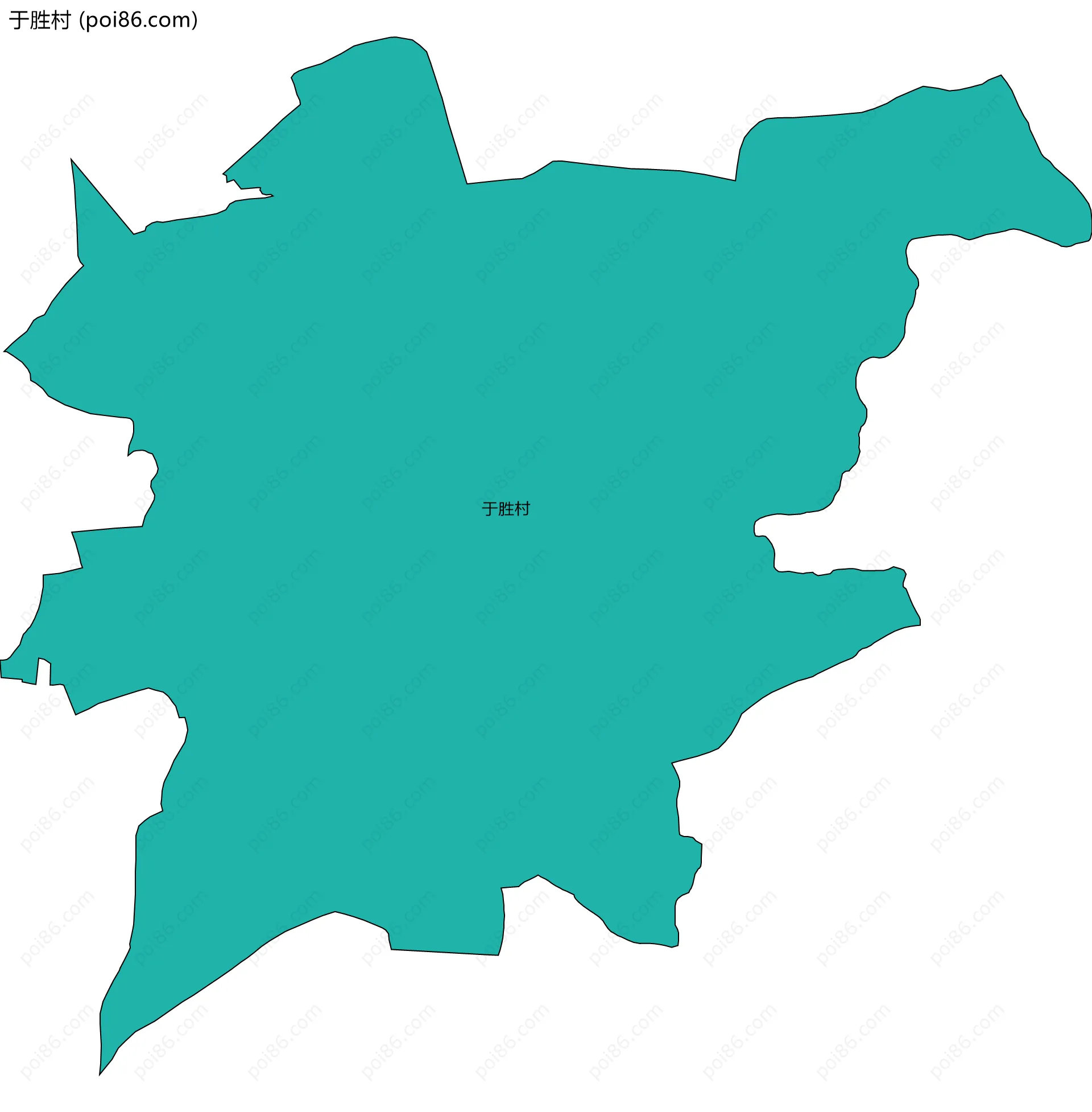 于胜村边界地图