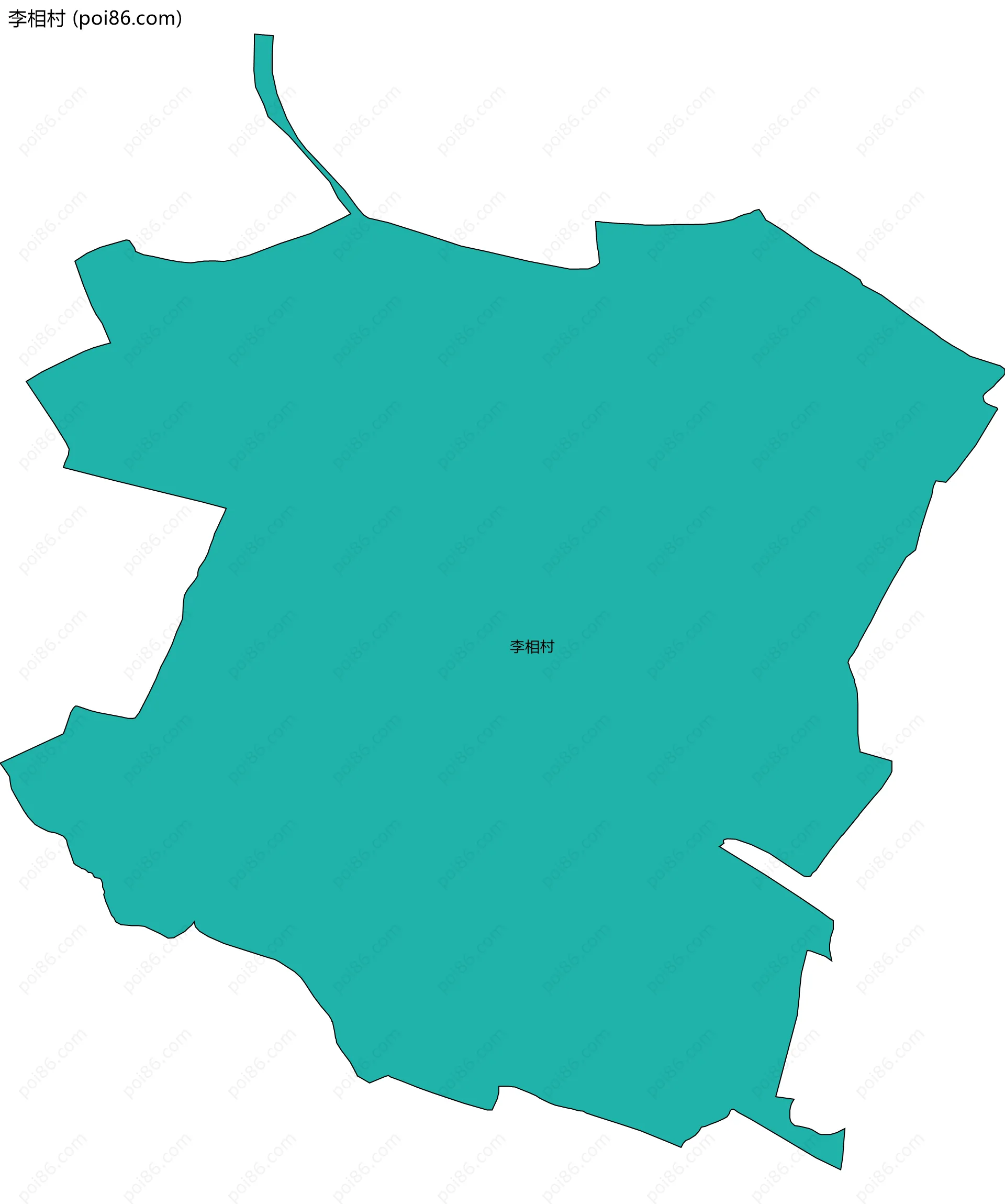 李相村边界地图