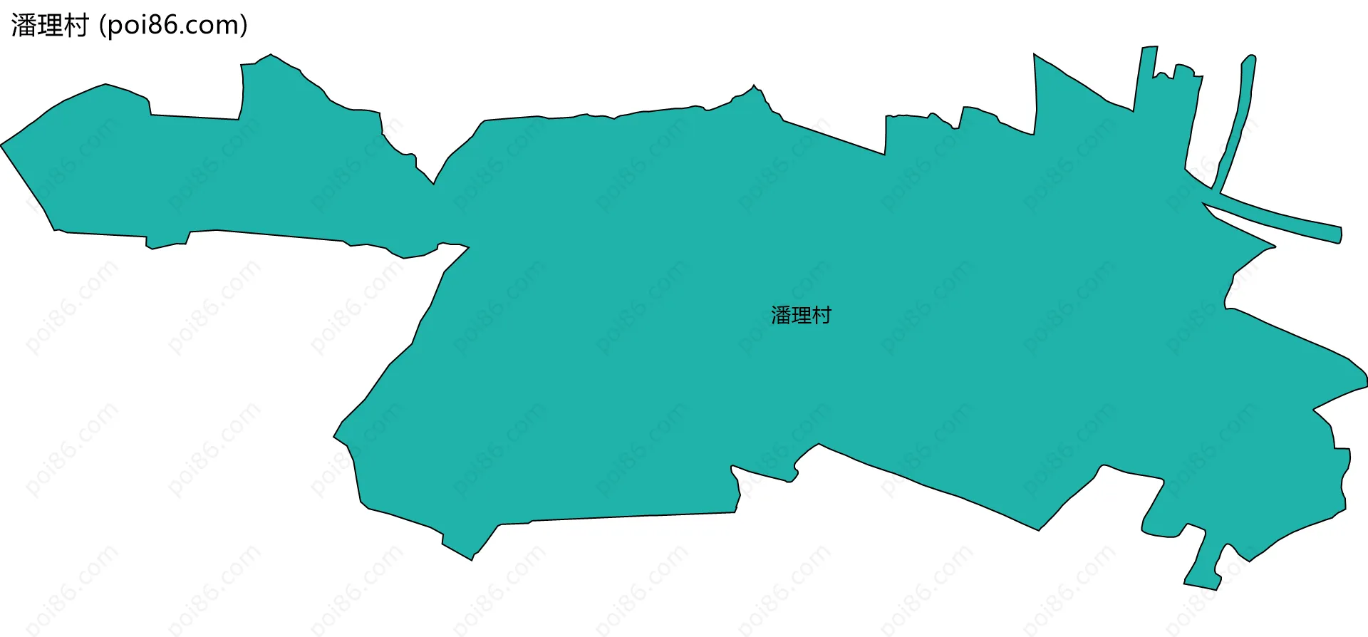 潘理村边界地图